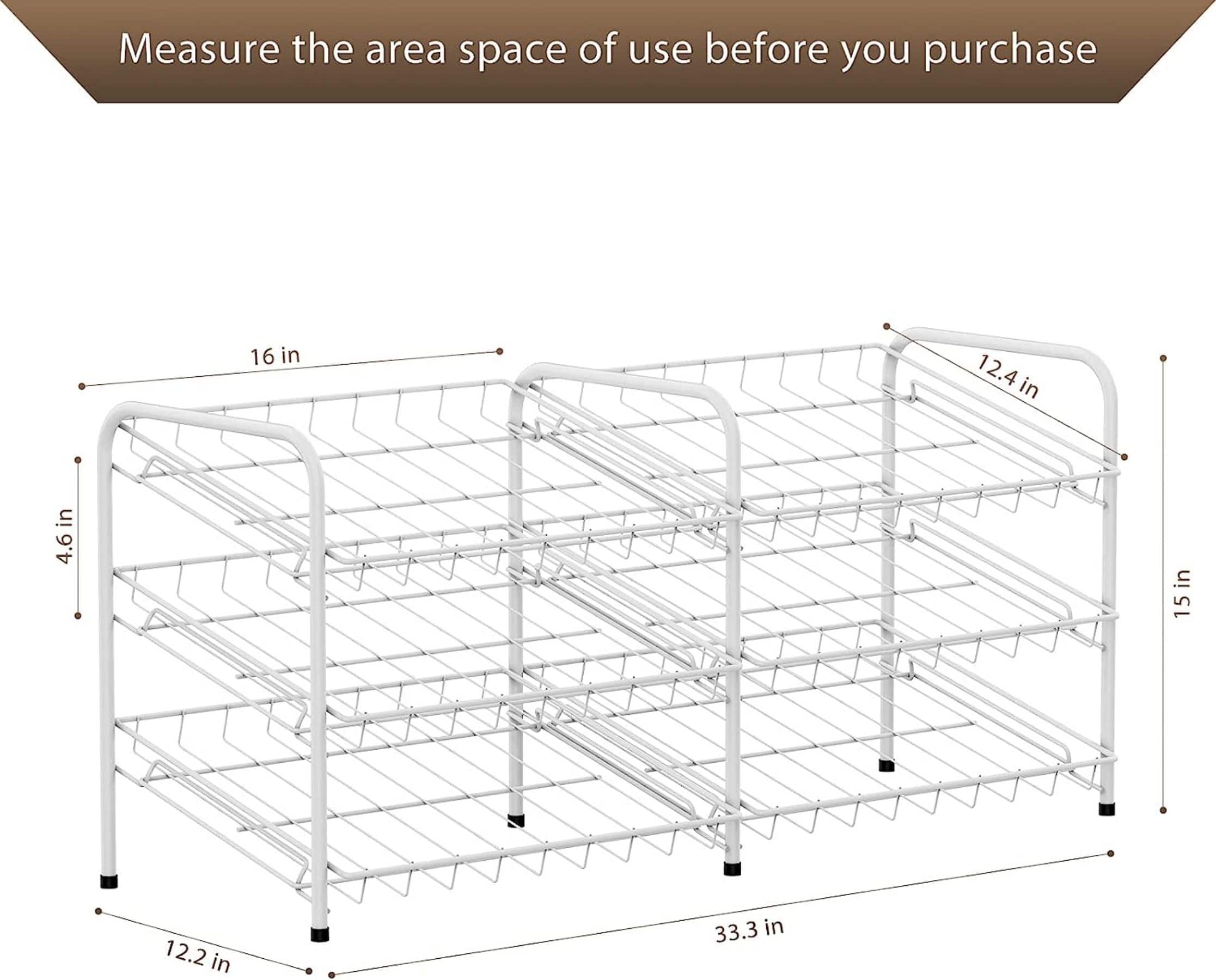 NEX™ 3-Tier Stackable Soda Can Rack Organizer