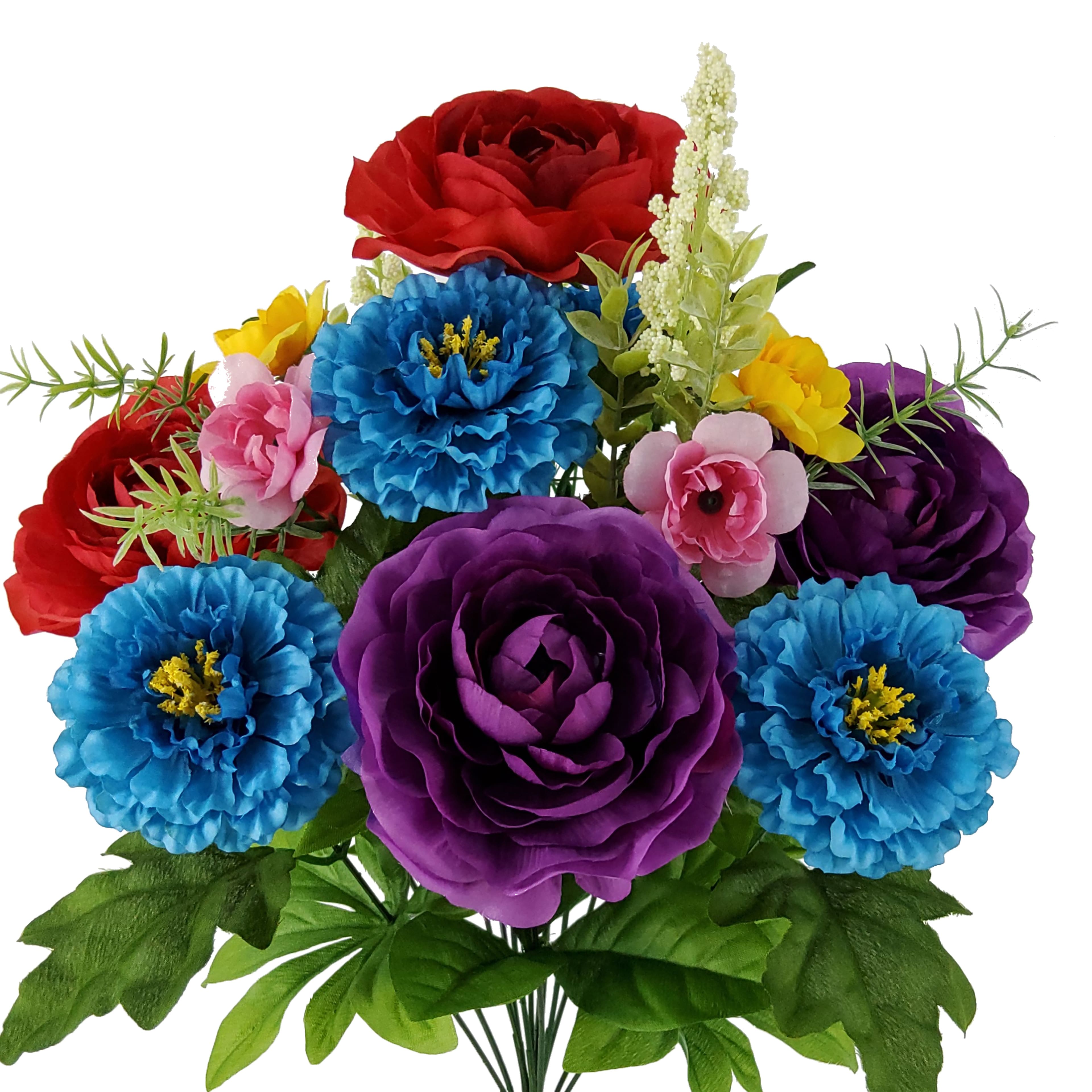 18&#x22; Scabiosa &#x26; Ranunculus Mix Bush by Ashland&#xAE;