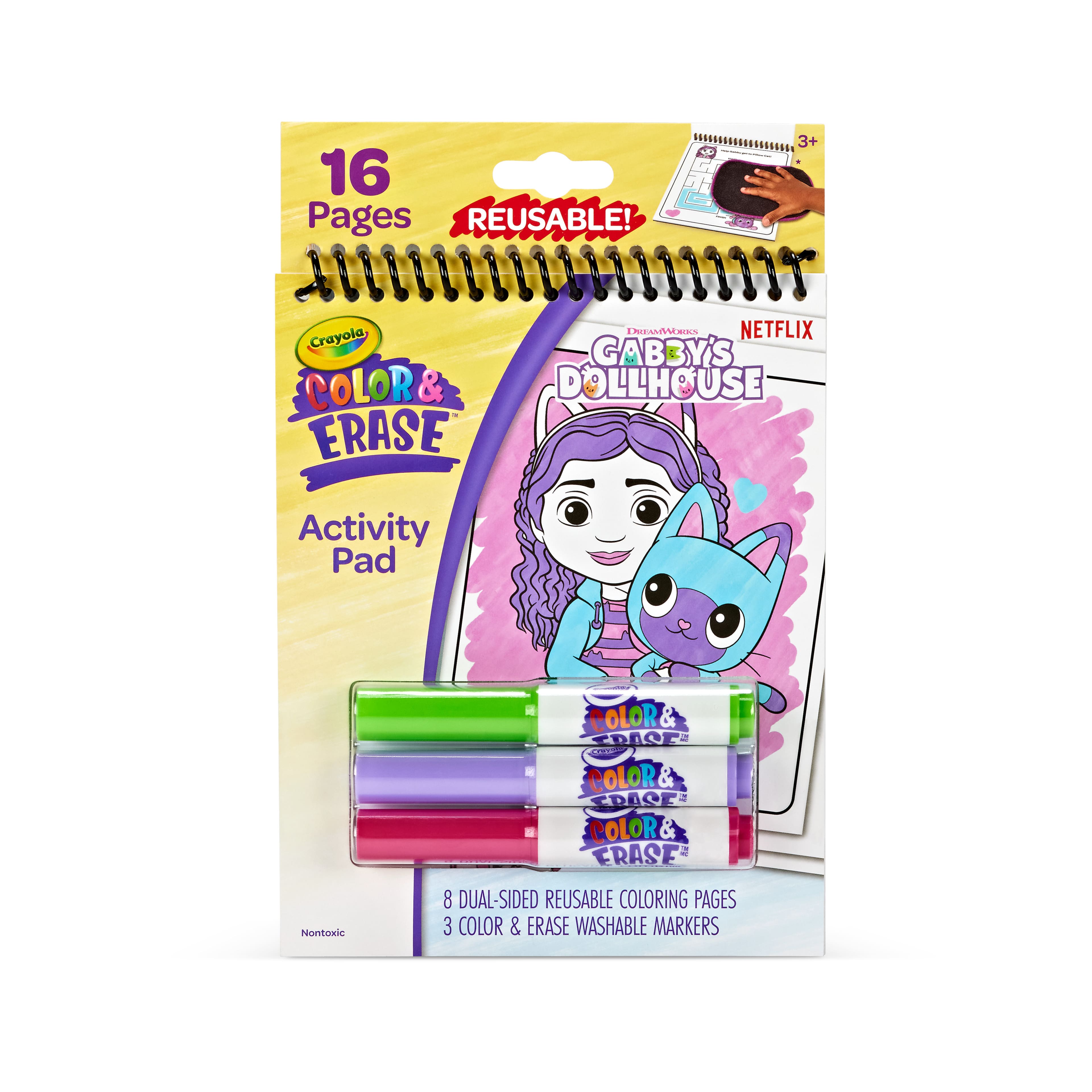 Crayola&#xAE; Color &#x26; Erase&#x2122; Gabby&#x27;s Dollhouse Activity Pad