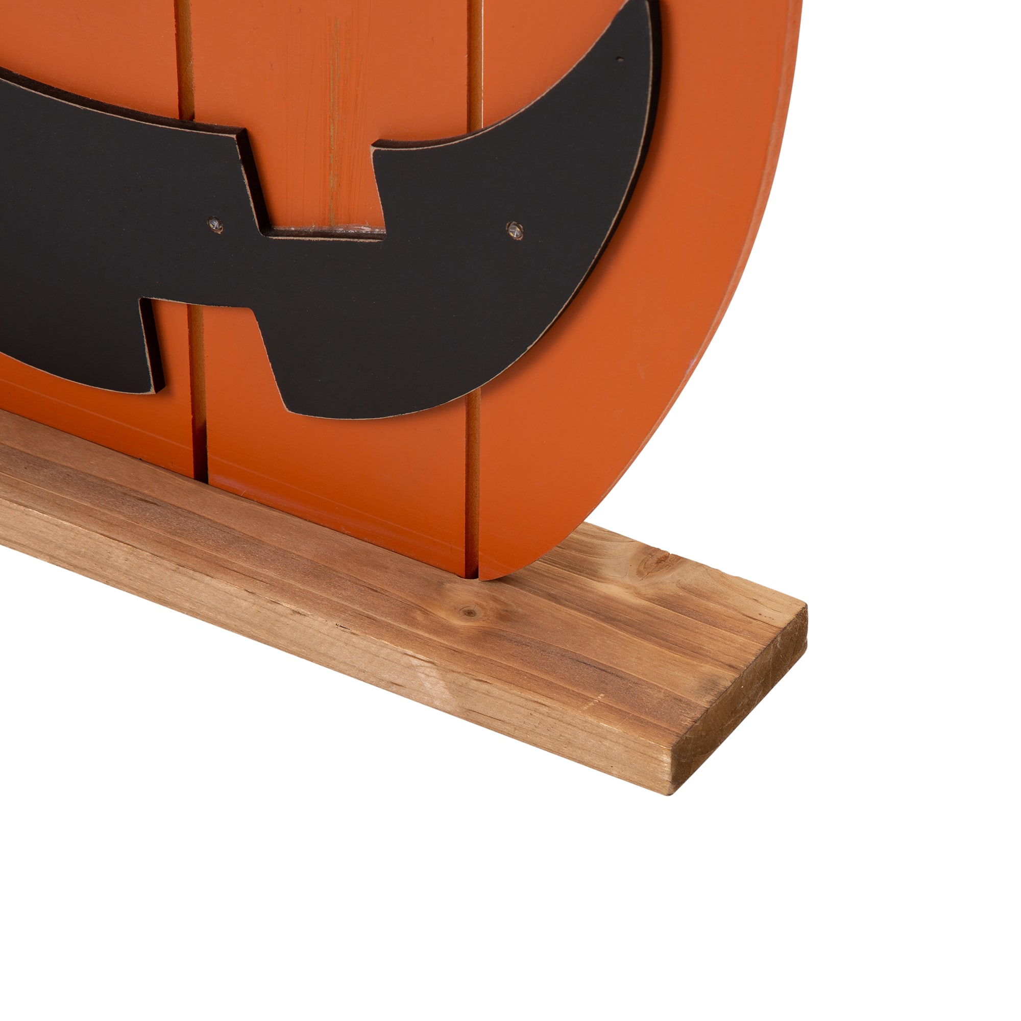 Glitzhome&#xAE; 30&#x22; Lighted Wooden Pumpkin Porch D&#xE9;cor