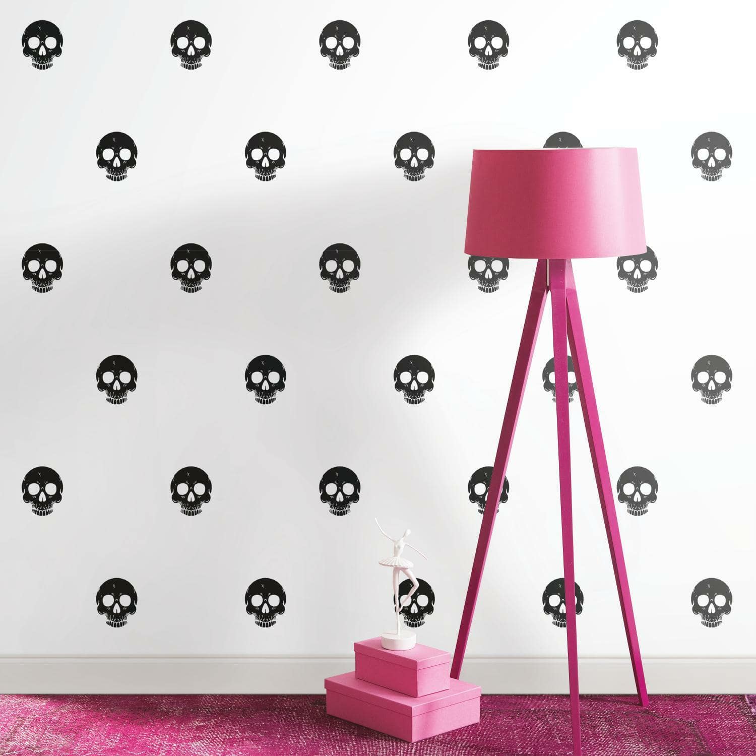 RoomMates Disney&#xAE; Cruella Glamour Skulls Peel &#x26; Stick Wallpaper