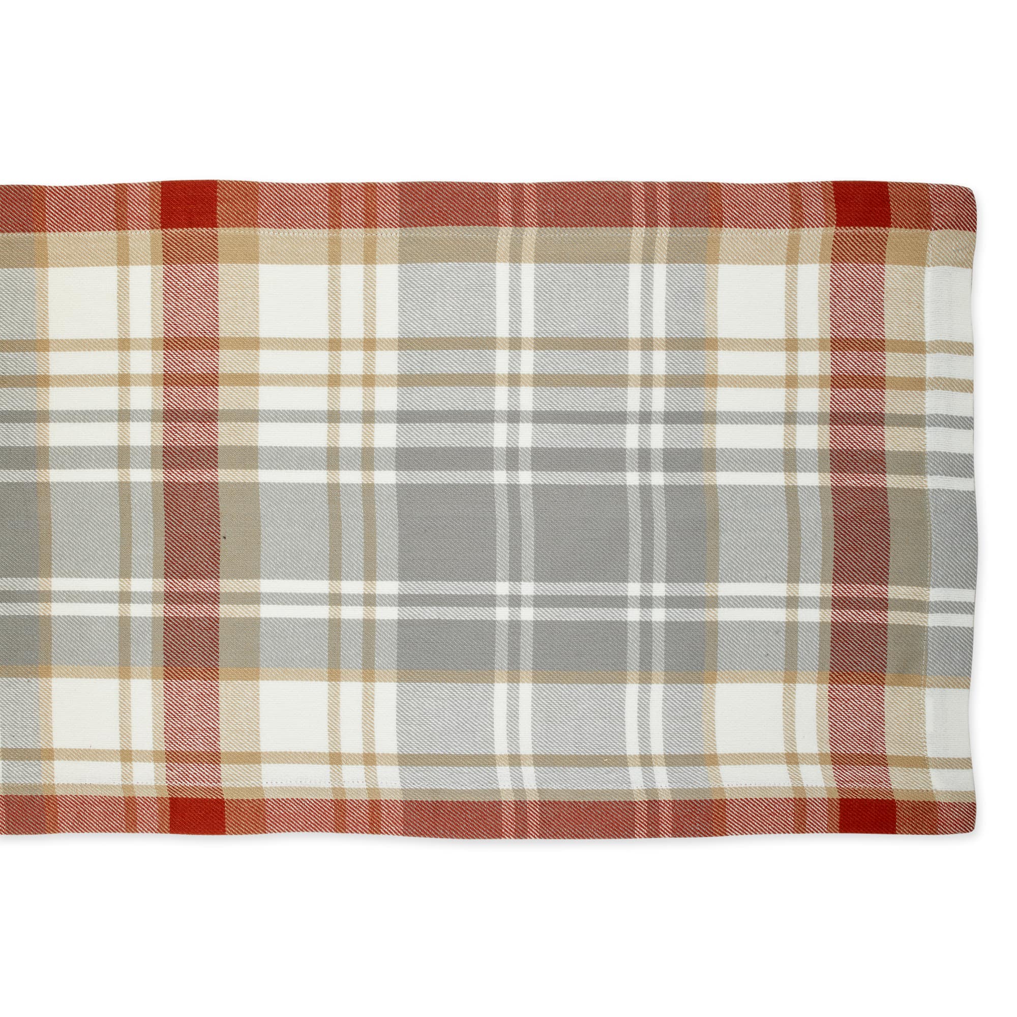 DII&#xAE; 72&#x22; Plaid Thanksgiving Cozy Picnic Table Runner