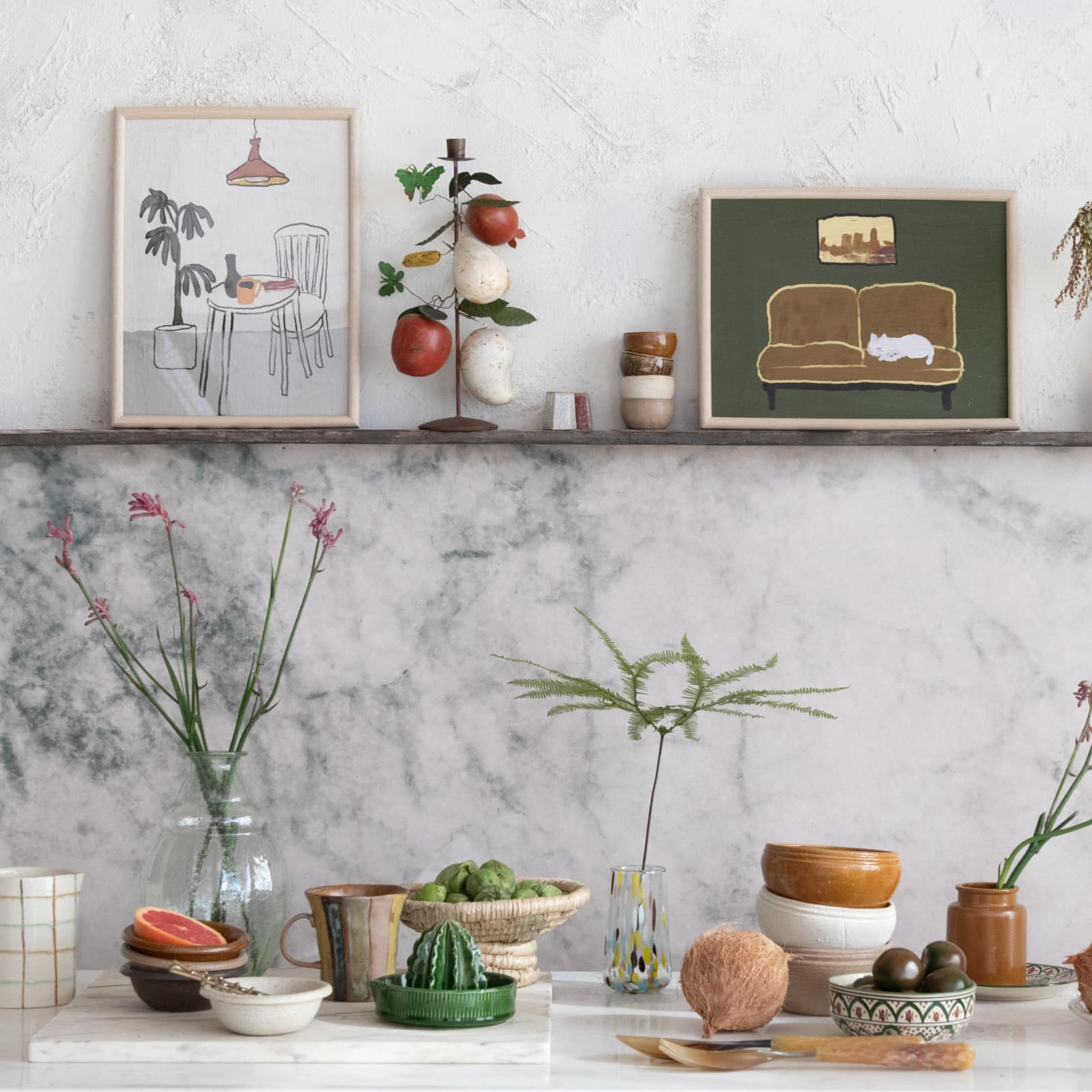 Hello Honey® 16oz. Rustic Striped Stoneware Mugs, 6ct.