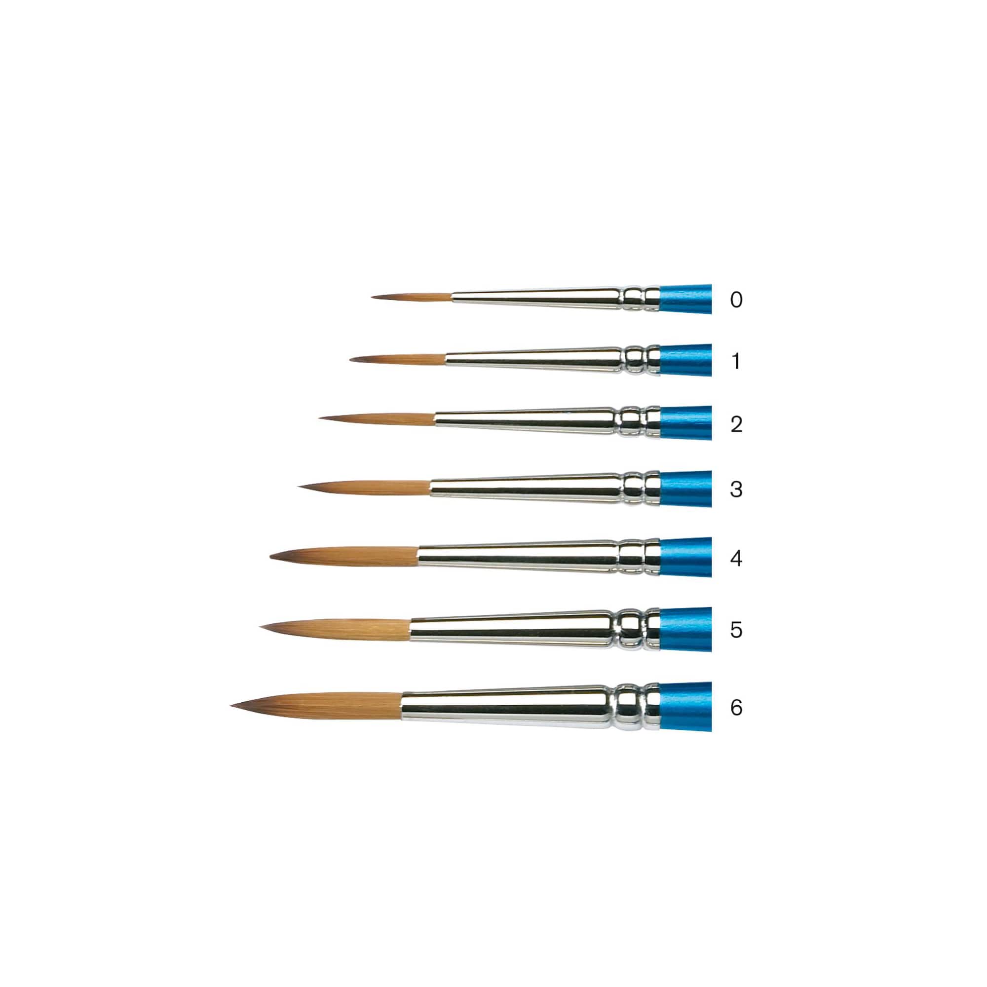 12 Pack: Cotman Watercolour™ Short Handle Elongated Round Brush, Size 1