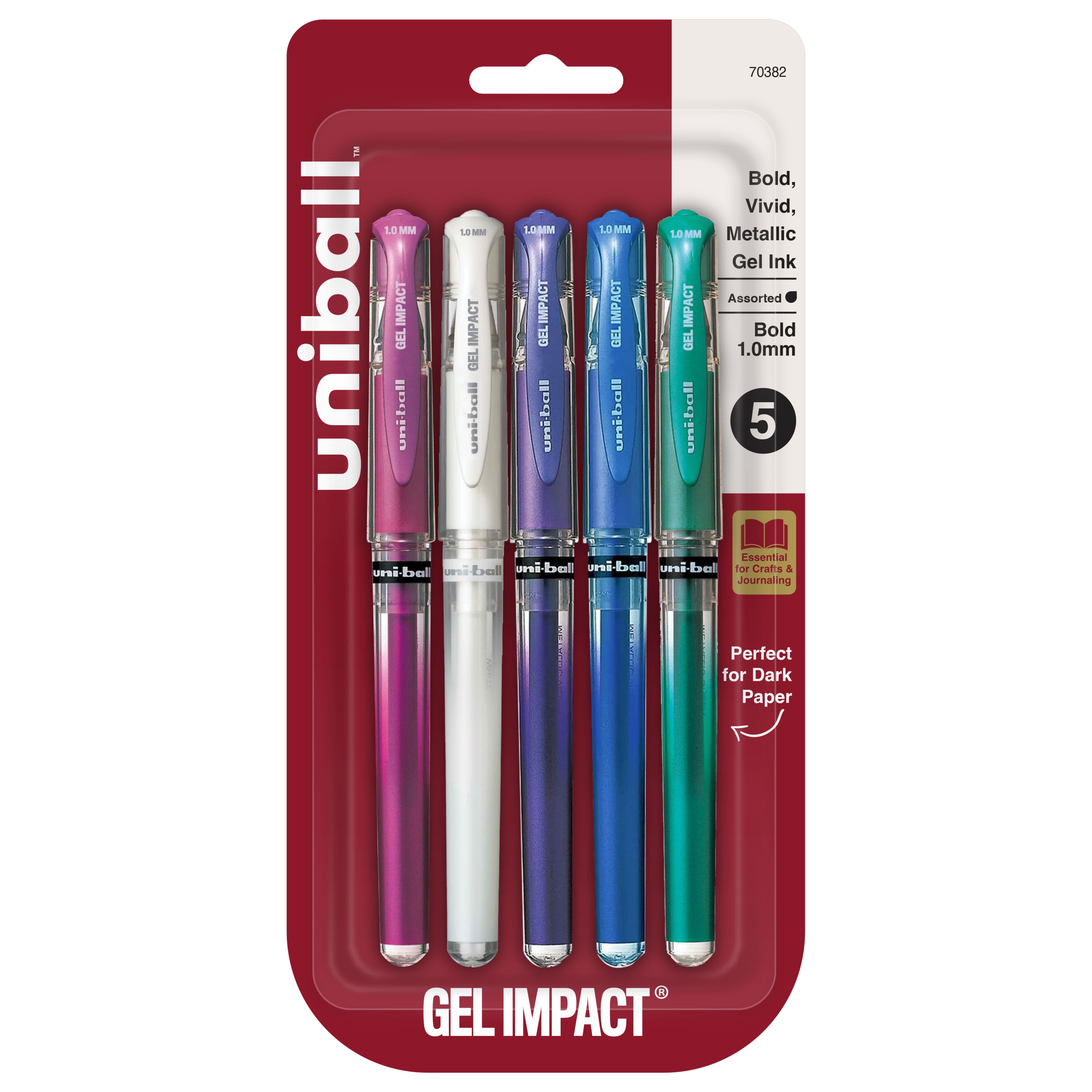 Uniball&#x2122; Gel Impact&#xAE; 1mm Bold Metallic Gel Pens