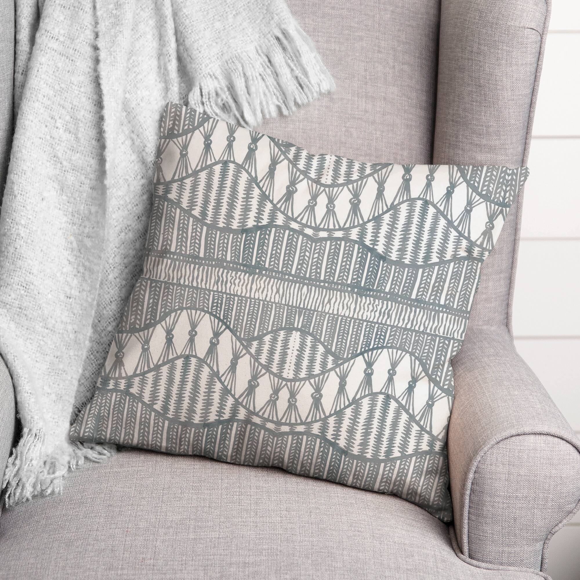 Lace Pattern Throw Pillow