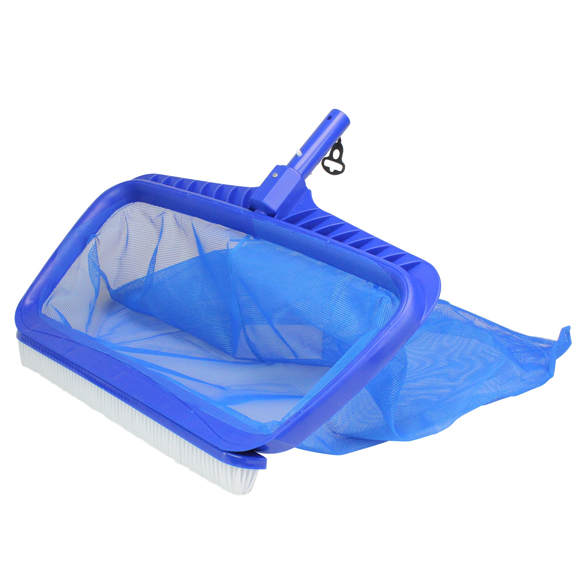 Swim Central Blue Professional Deep Bag Swimming Pool Skimmer Rake &#x26; Brush Combo