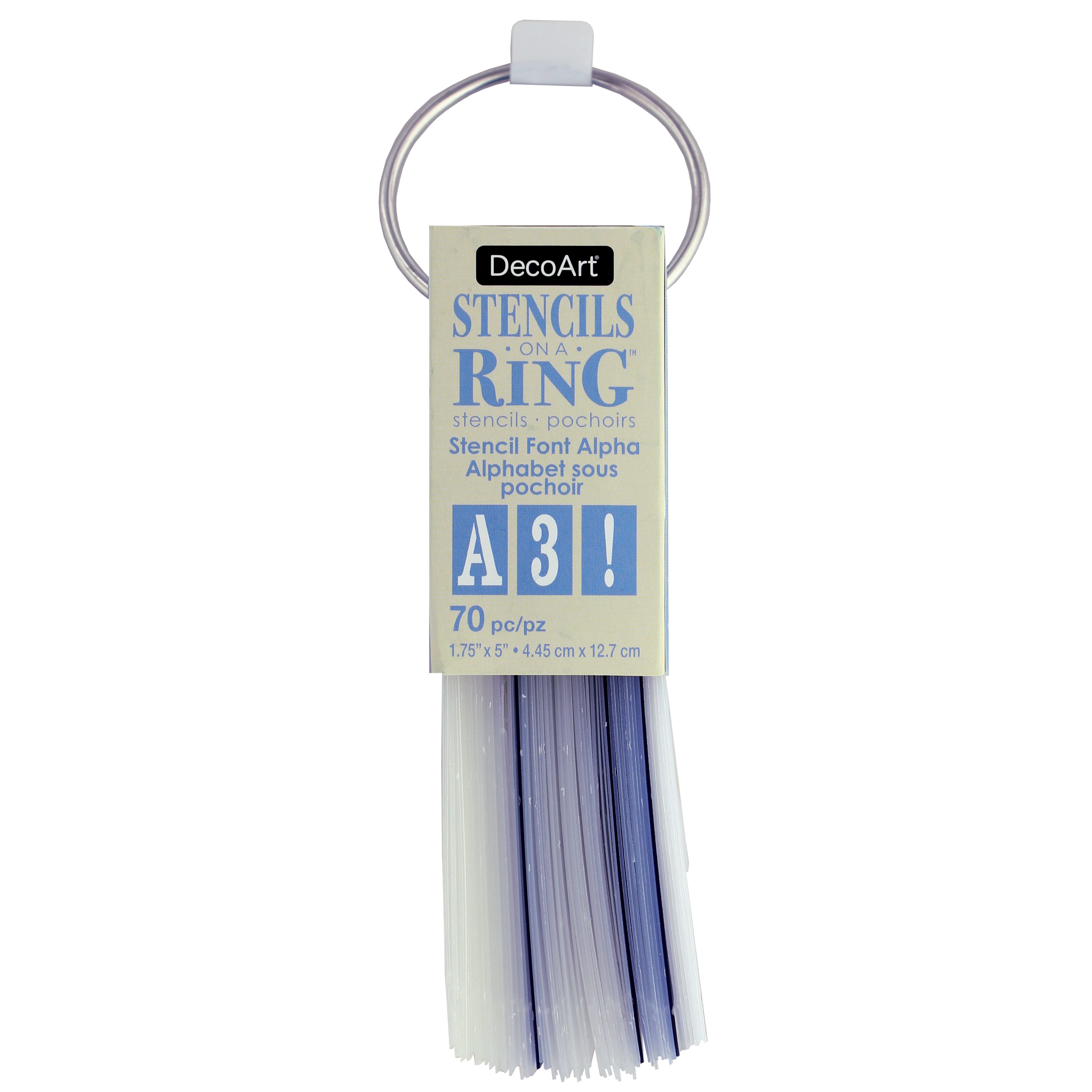 DecoArt Americana Alpha Font Stencil Ring By Deco Art
