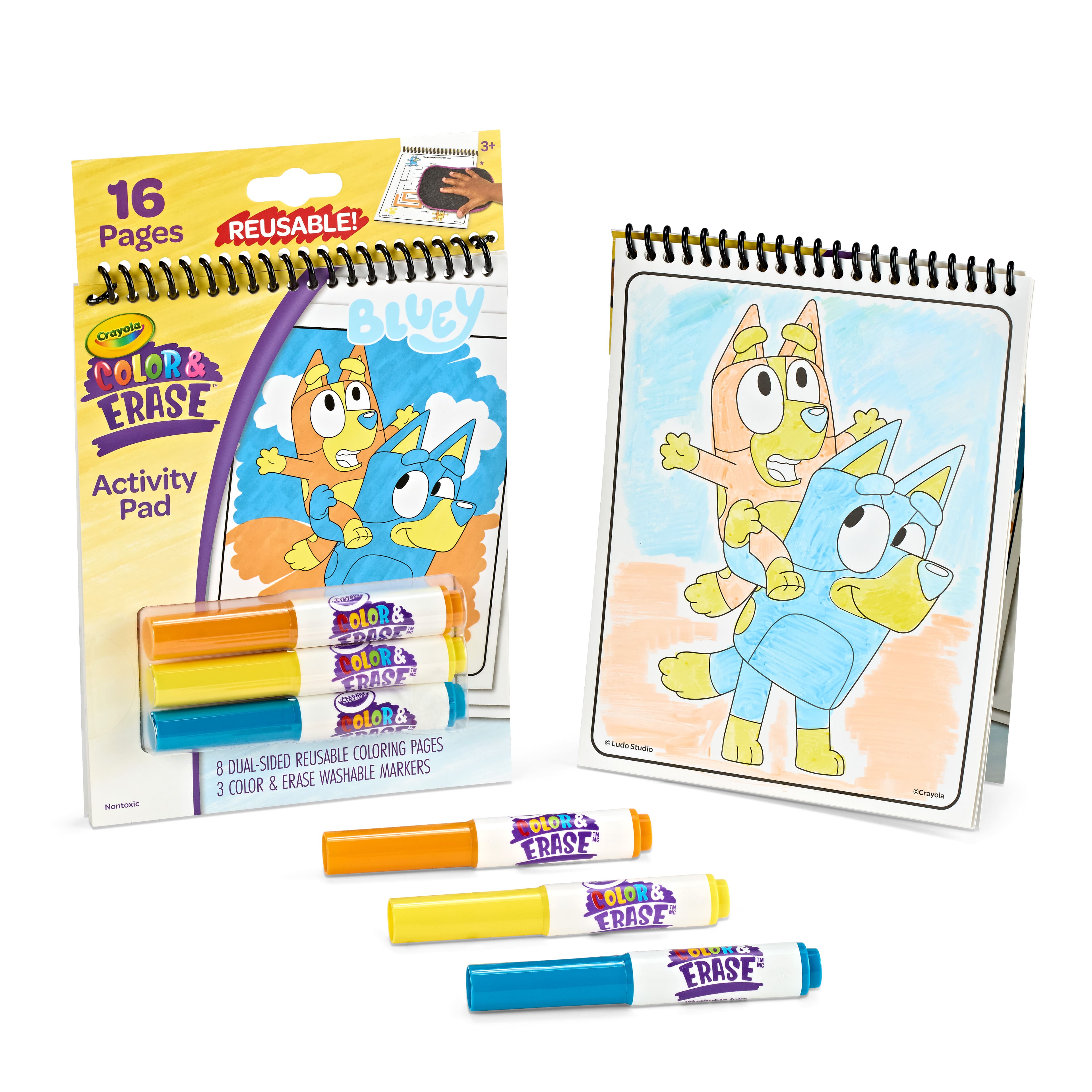 Crayola&#xAE; Color &#x26; Erase&#x2122; Bluey Activity Pad