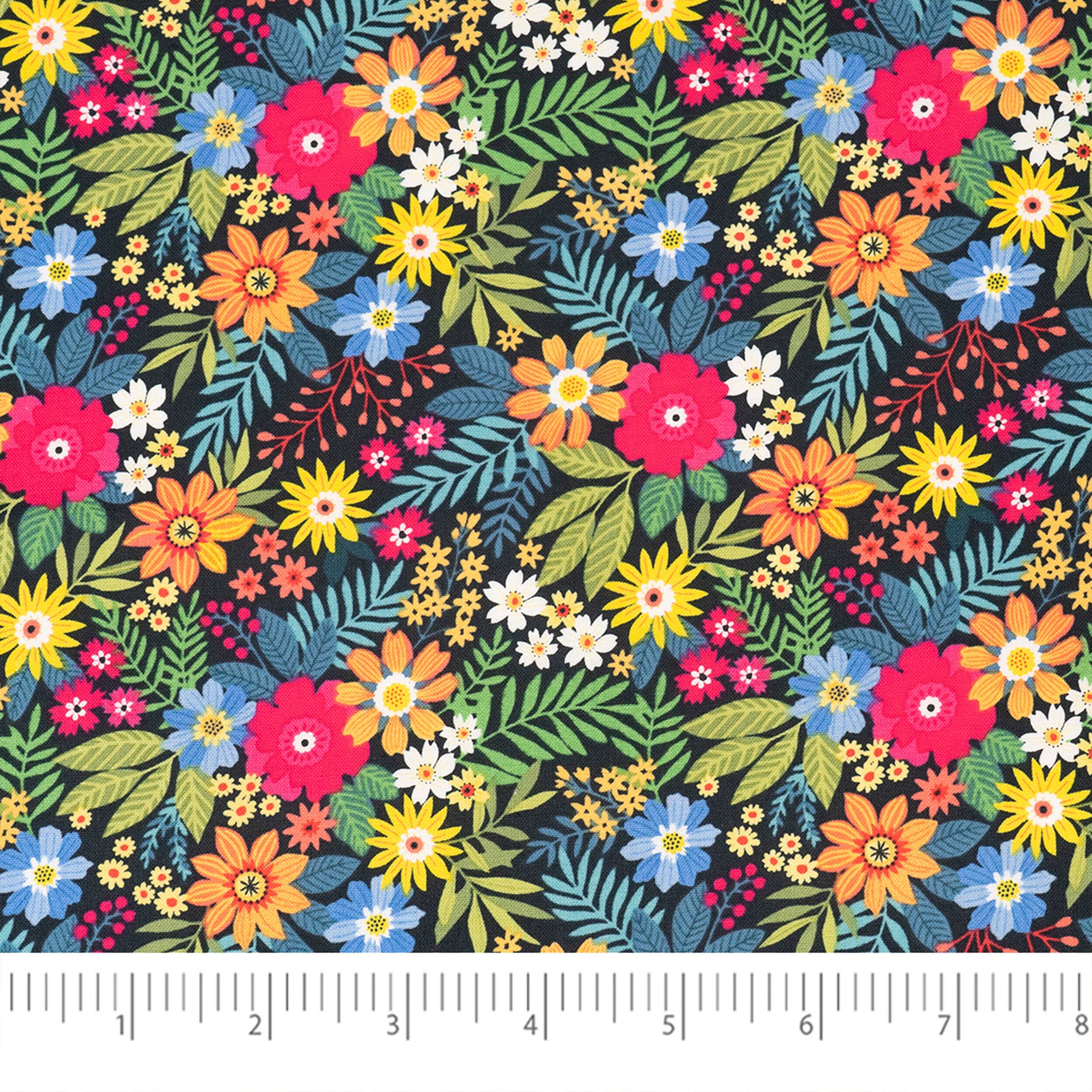 SINGER Blooms &#x26; Greenery Cotton Fabric
