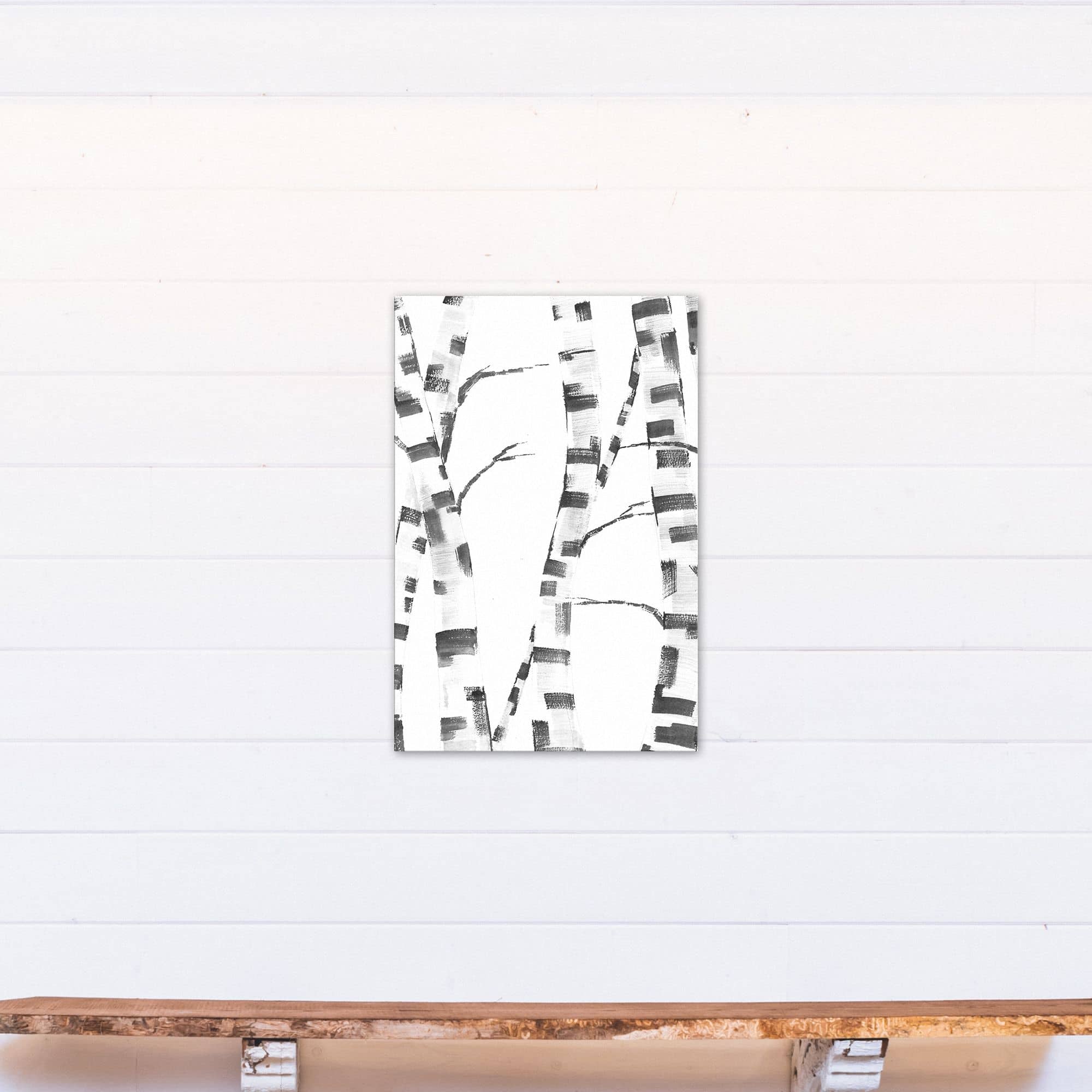Abstract Birch Trees 20&#x22; x 30&#x22; Canvas Wall Art