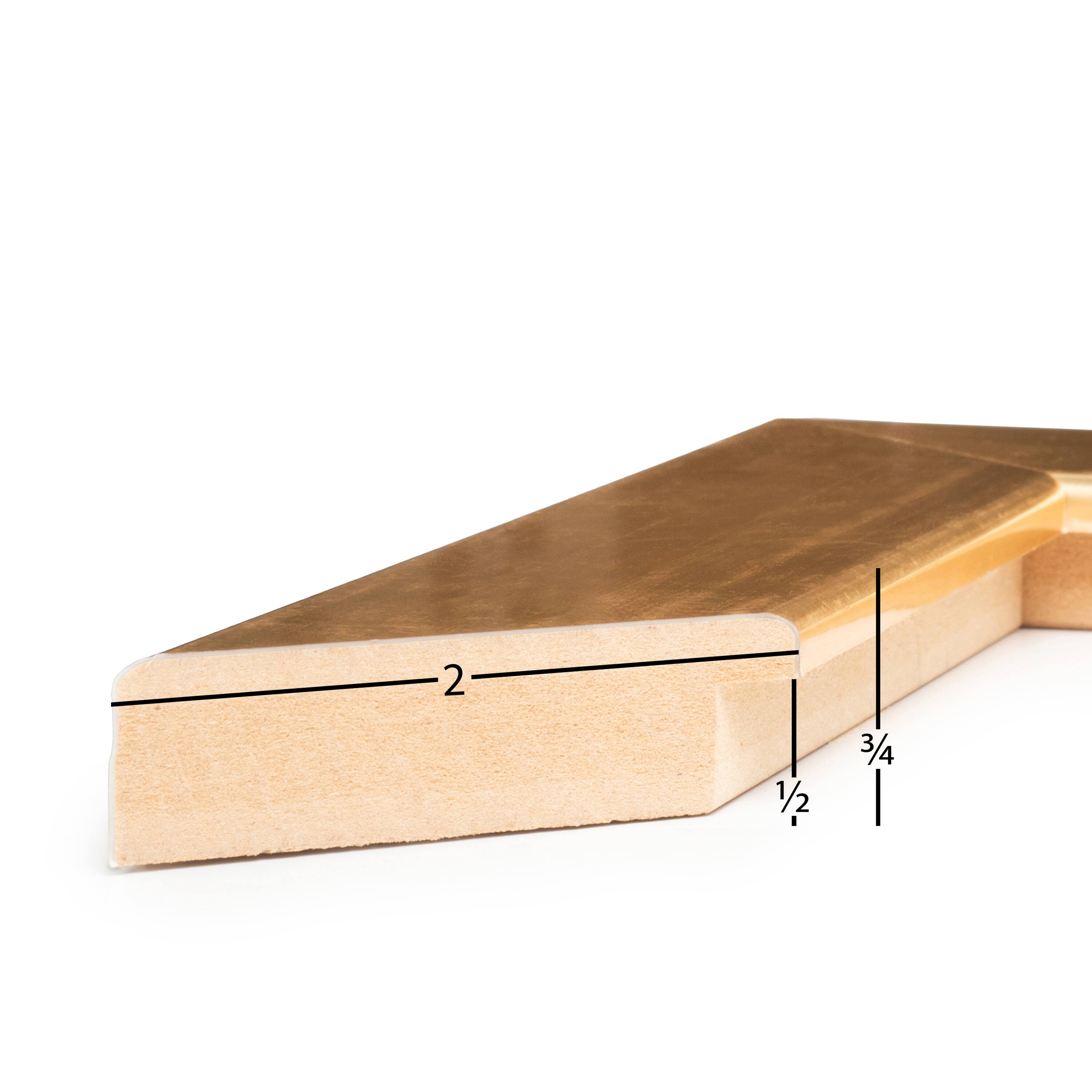 Frame USA Stainless Gold Single Image Picture Frame