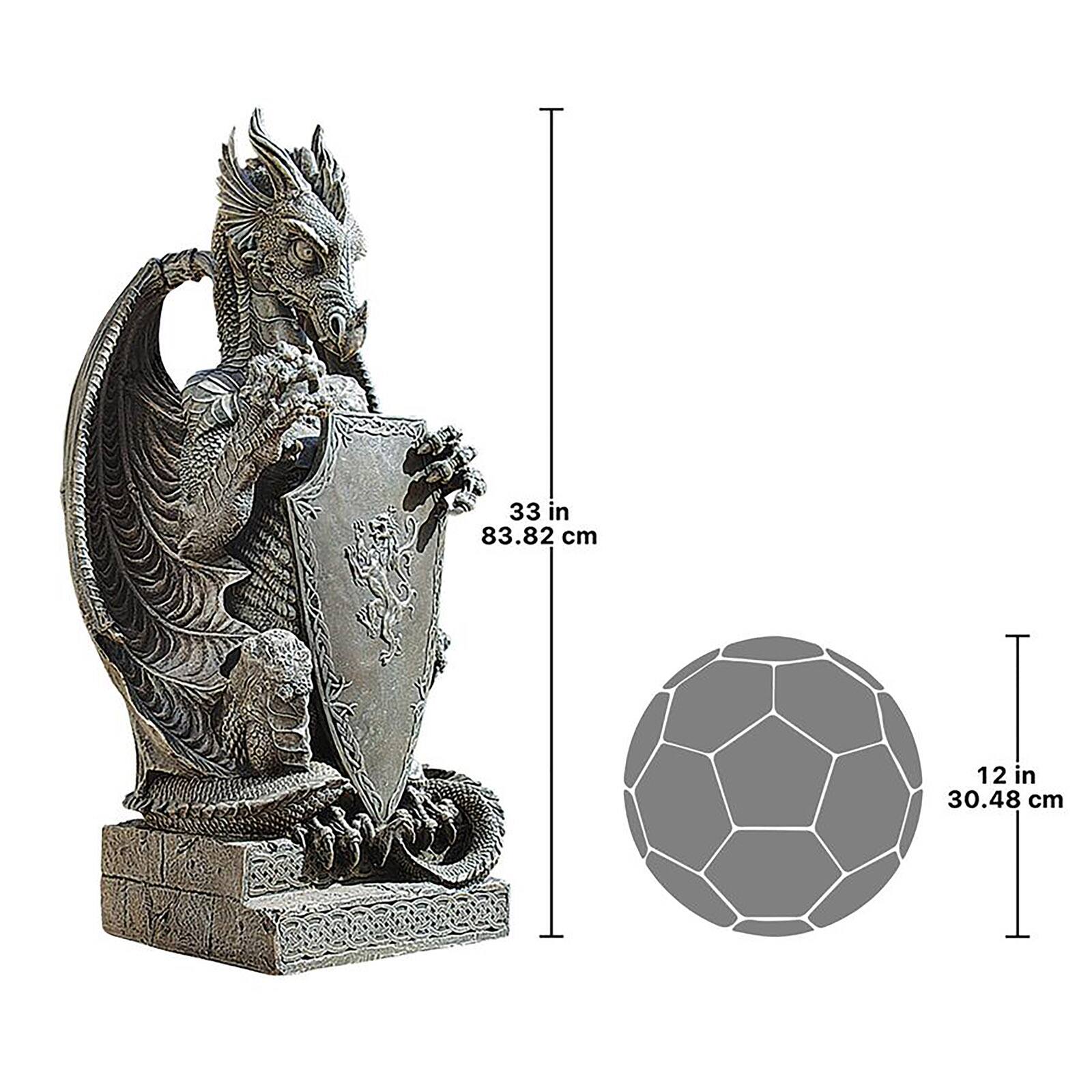 Design Toscano The Grande Dragon Sentinel Sculpture