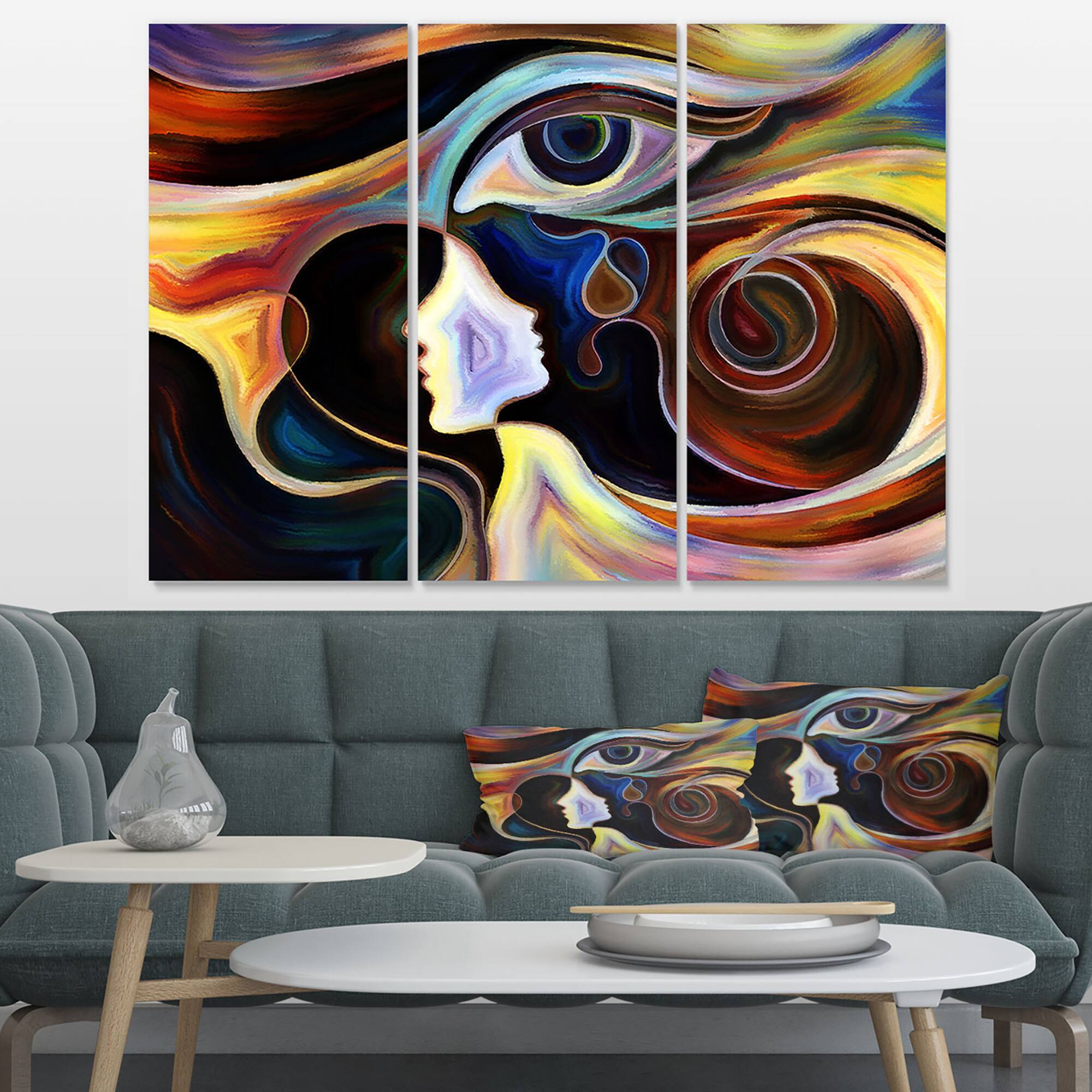 Designart - Colorful Intuition - Abstract Canvas Print