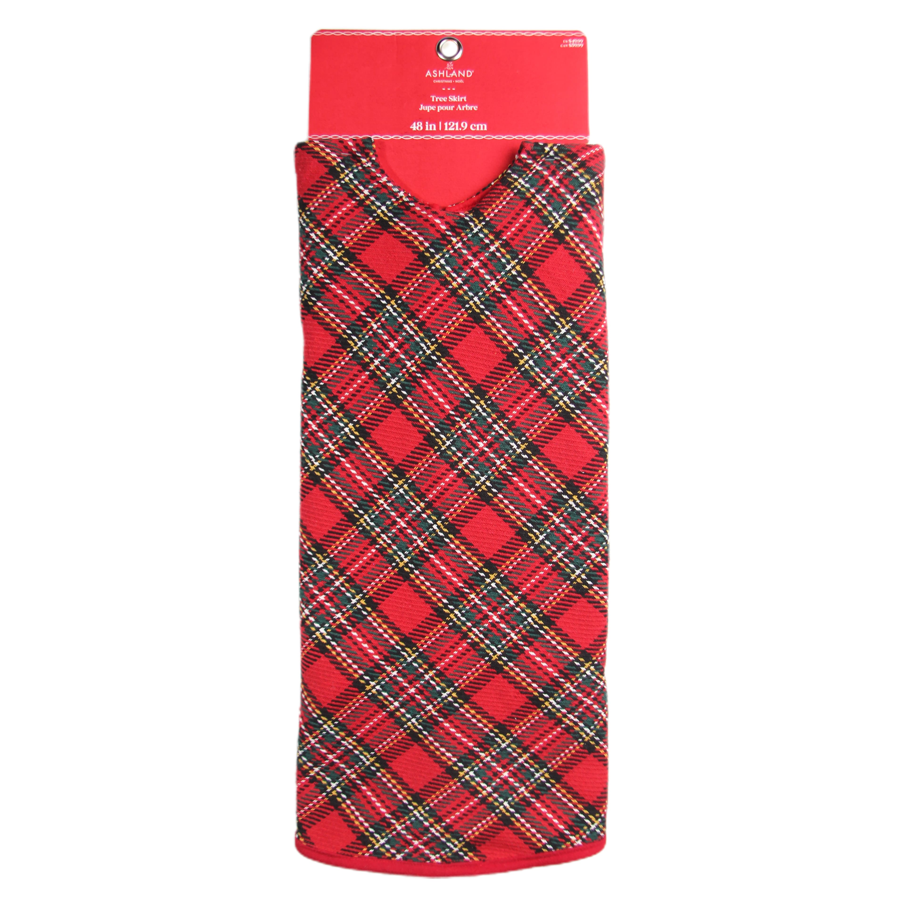 48&#x22; Red Plaid Tree Skirt by Ashland&#xAE;