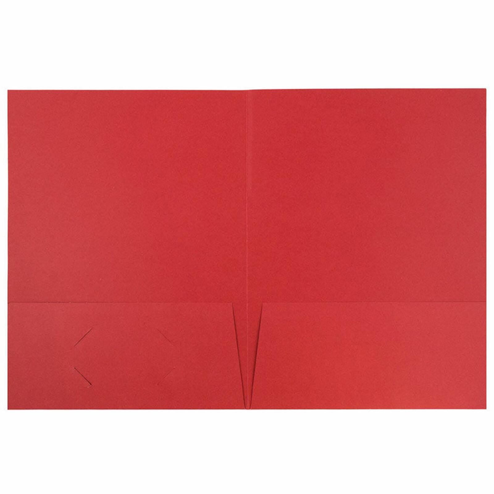 JAM Paper 9.5&#x22; x 11.5&#x22; 2-Pocket Linen Folders, 6ct.