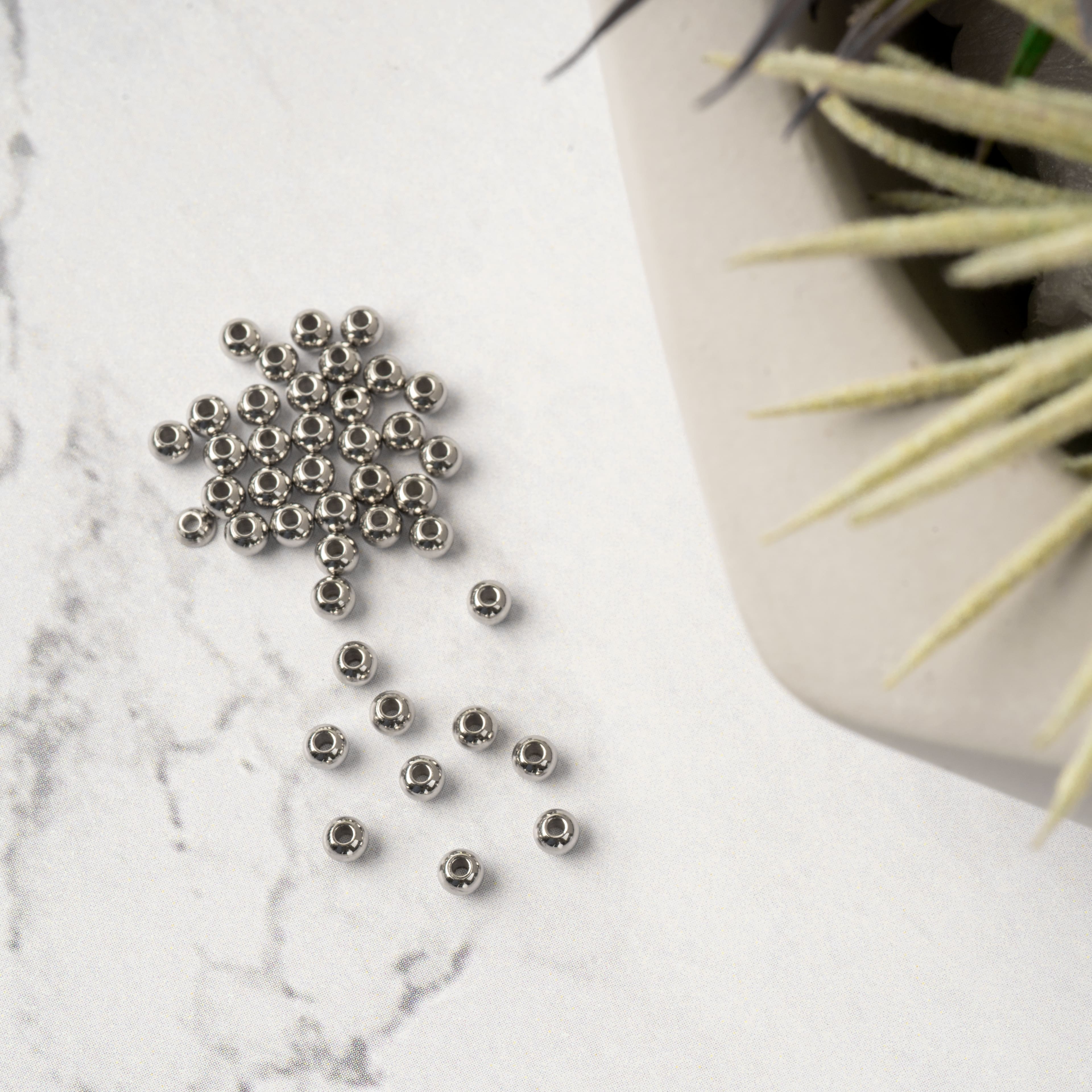 12 Packs: 40 ct. (480 total) 3mm Metal Spacer Beads by Bead Landing™