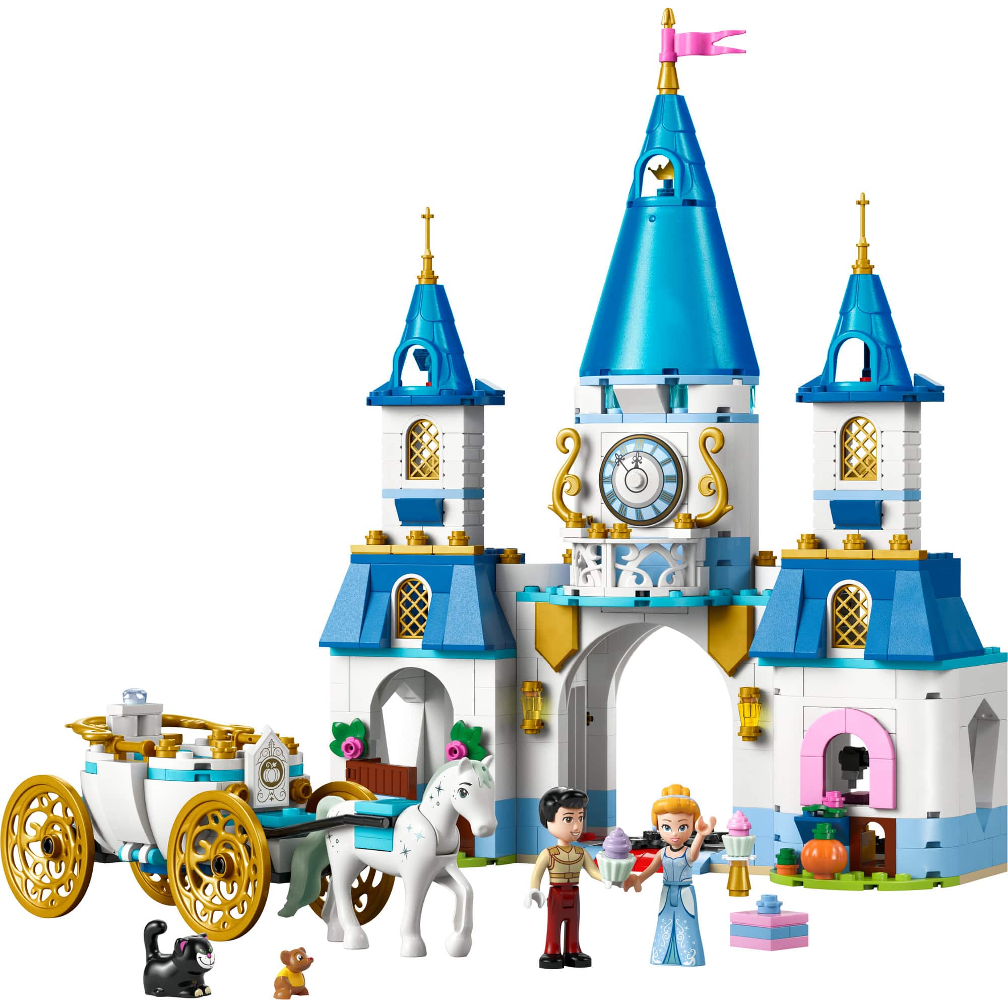 LEGO&#xAE; Disney Princess Cinderella&#x2019;s Castle &#x26; Horse Carriage Building Set 43275