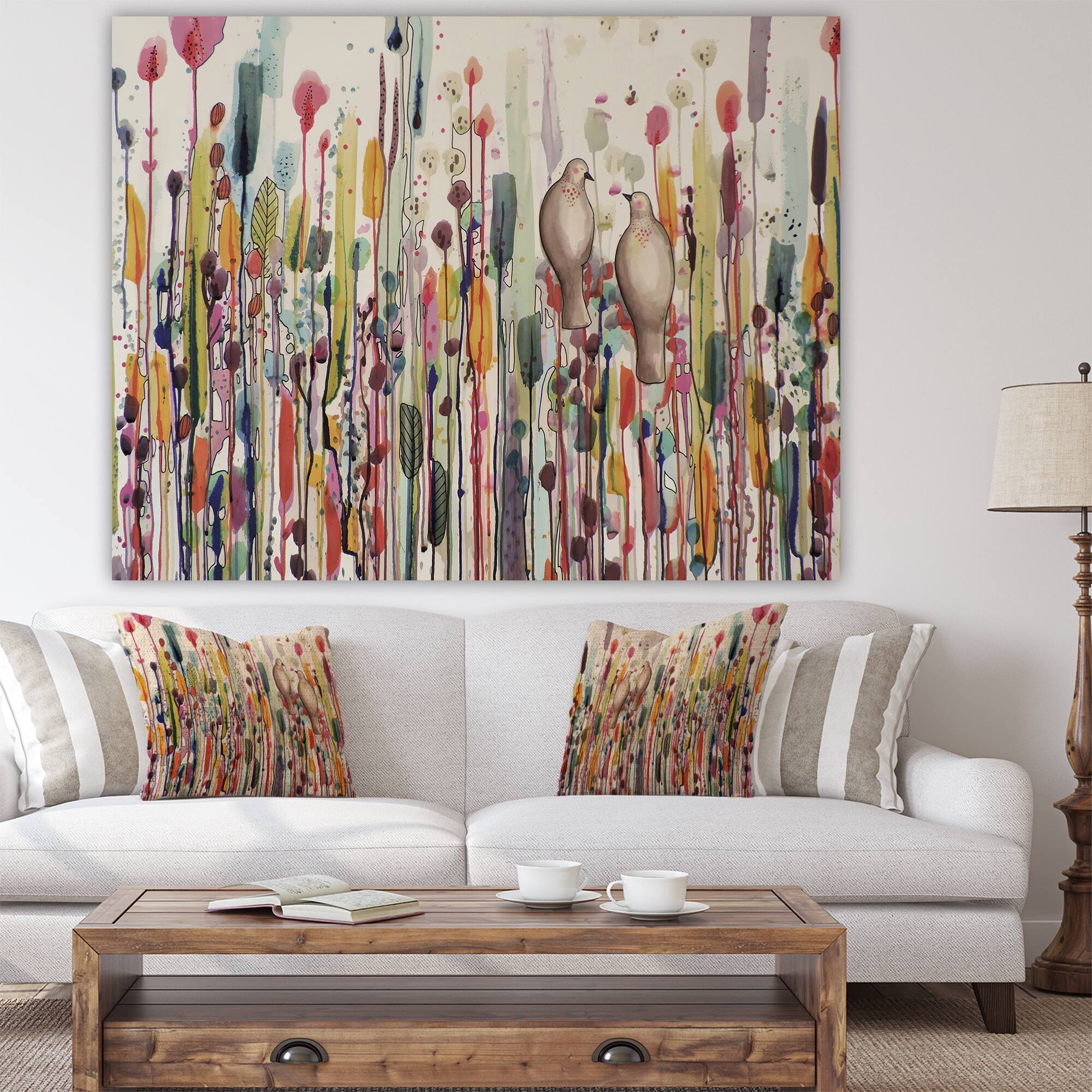 Designart - L'un Pour L'autre - Cottage Canvas Art Print