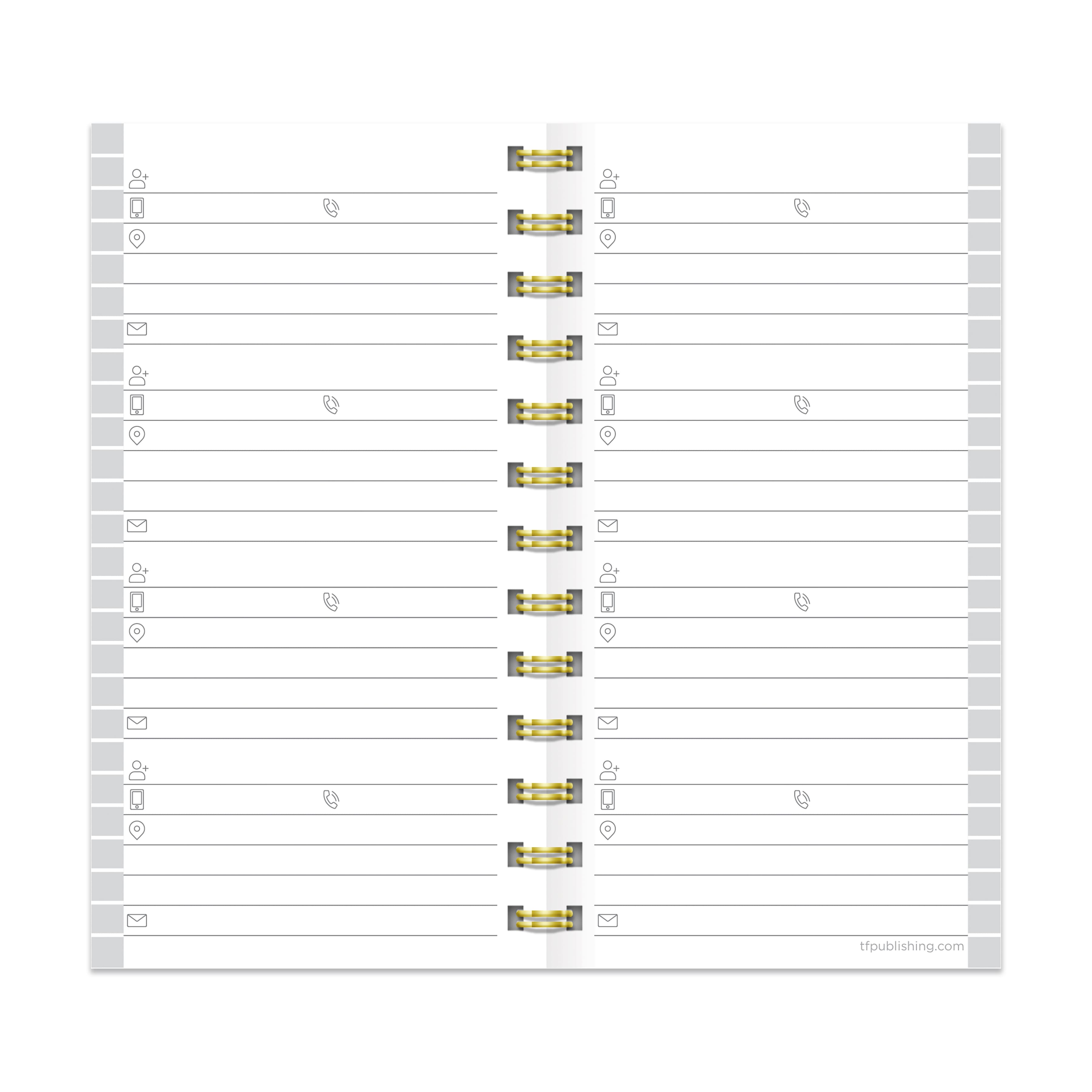 TF Publishing Joy Spiral Address Book