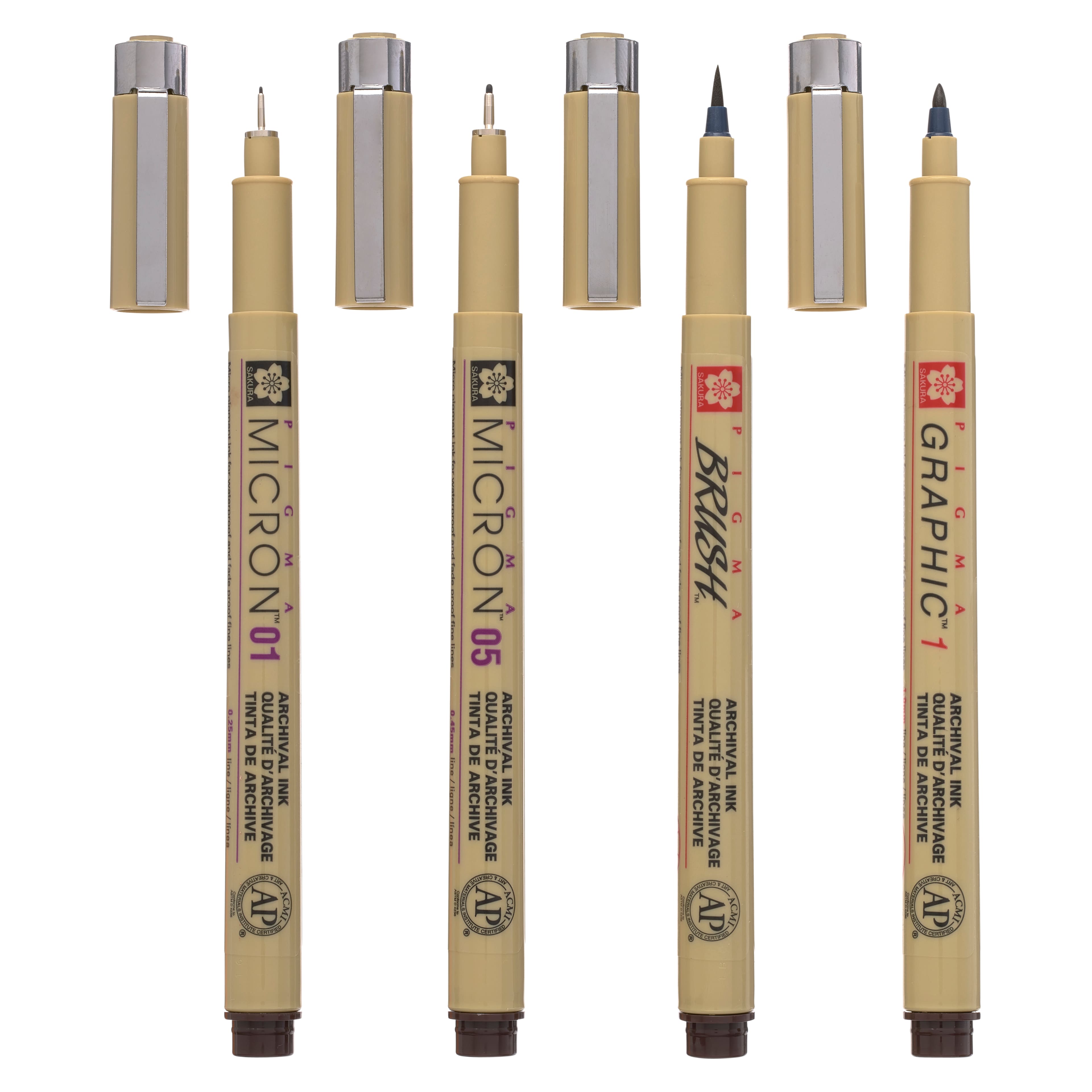Sakura Pigma Micron Graphic Pens - Set of 3, 1 mm