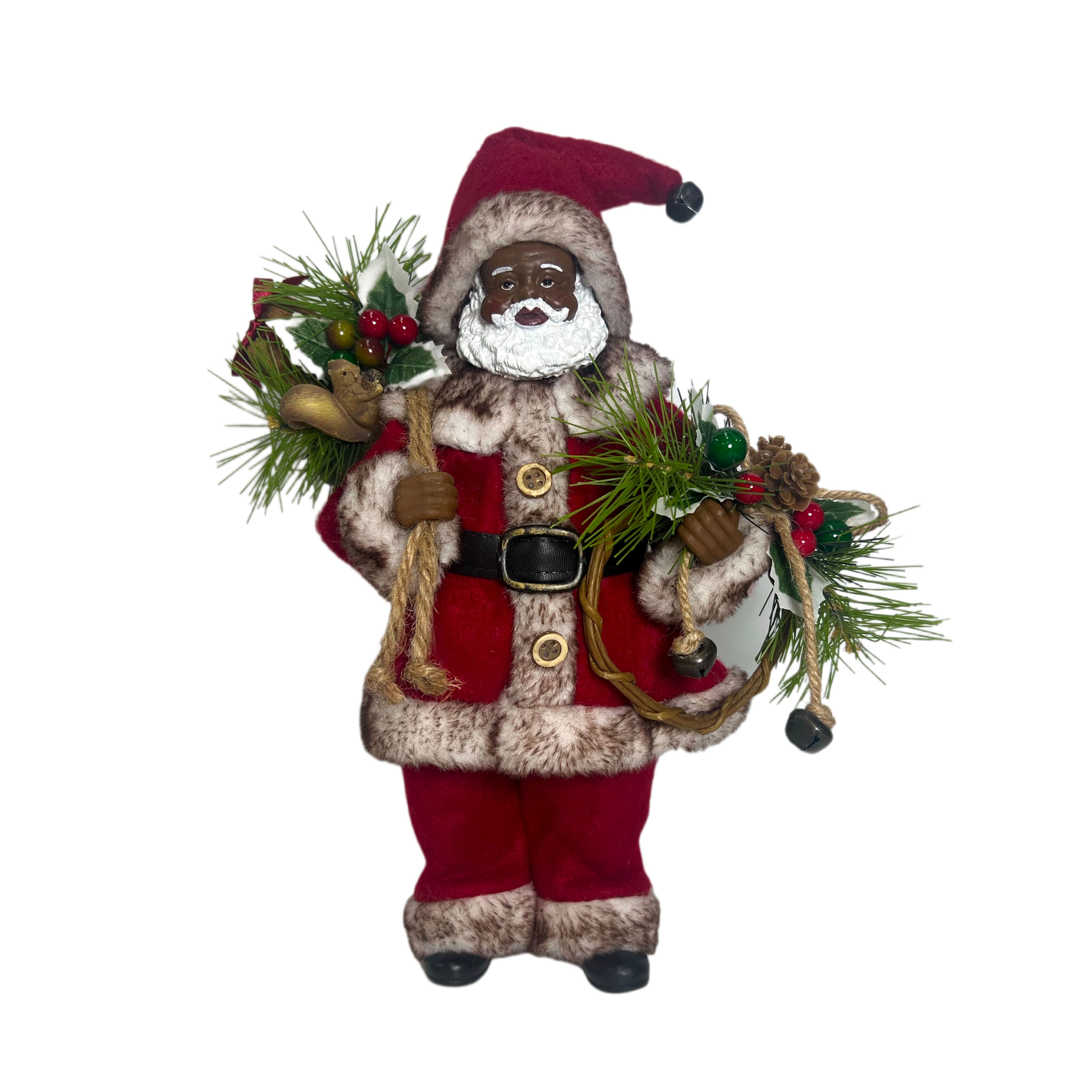 10.5&#x22; Santa with Wreath Decoration by Ashland&#xAE;