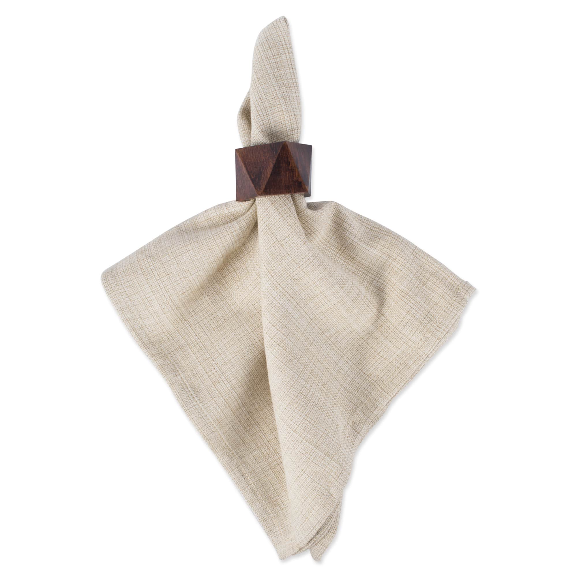 DII&#xAE; Wood Triangle Napkin Rings, 6ct.