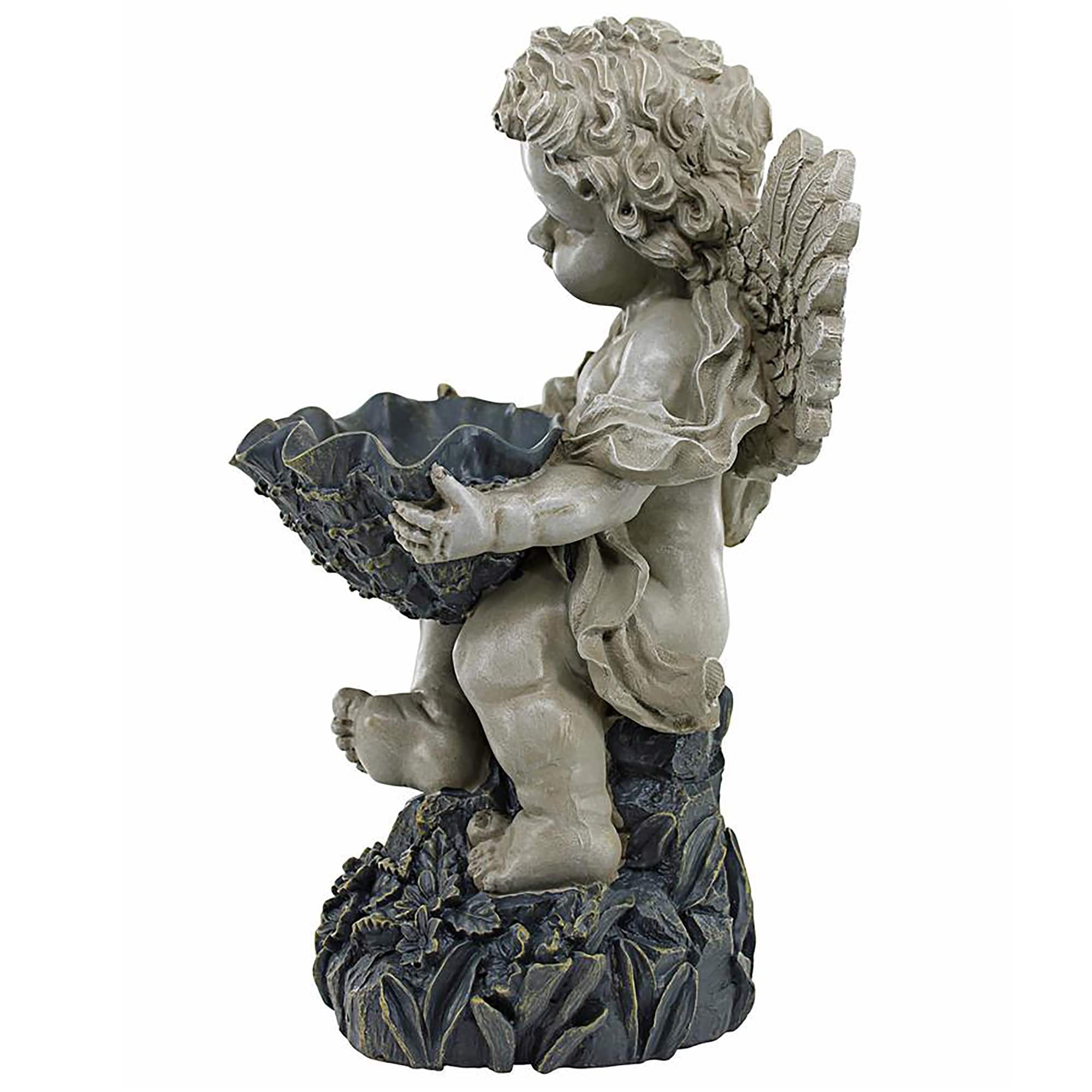Design Toscano 14.5&#x22; Heavenly Offering Cherub Garden Statue