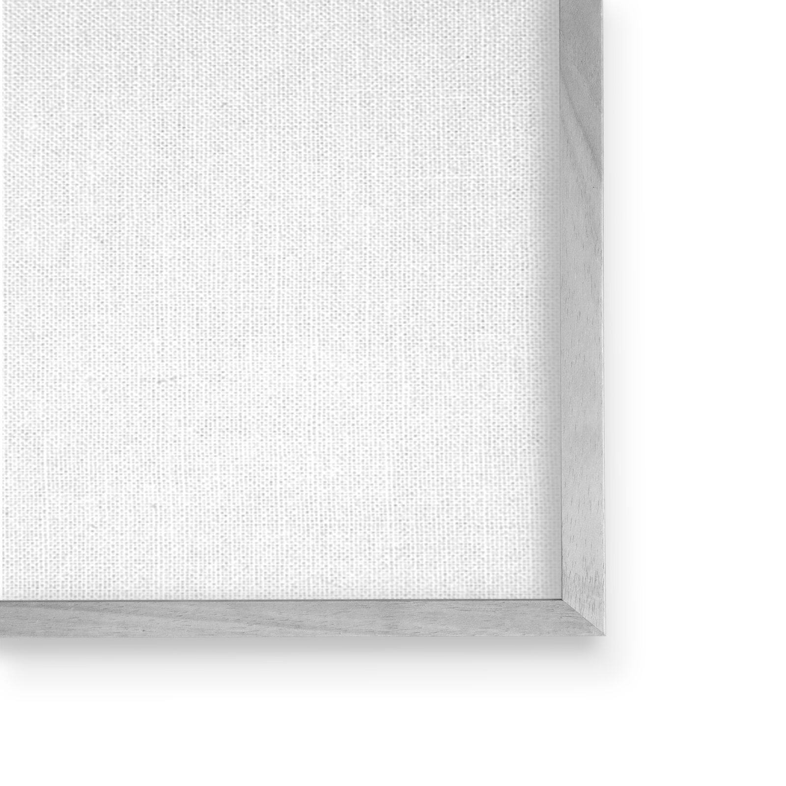 Stupell Industries Tropical Green Palms on Minimal White Background Gray Framed Wall Art