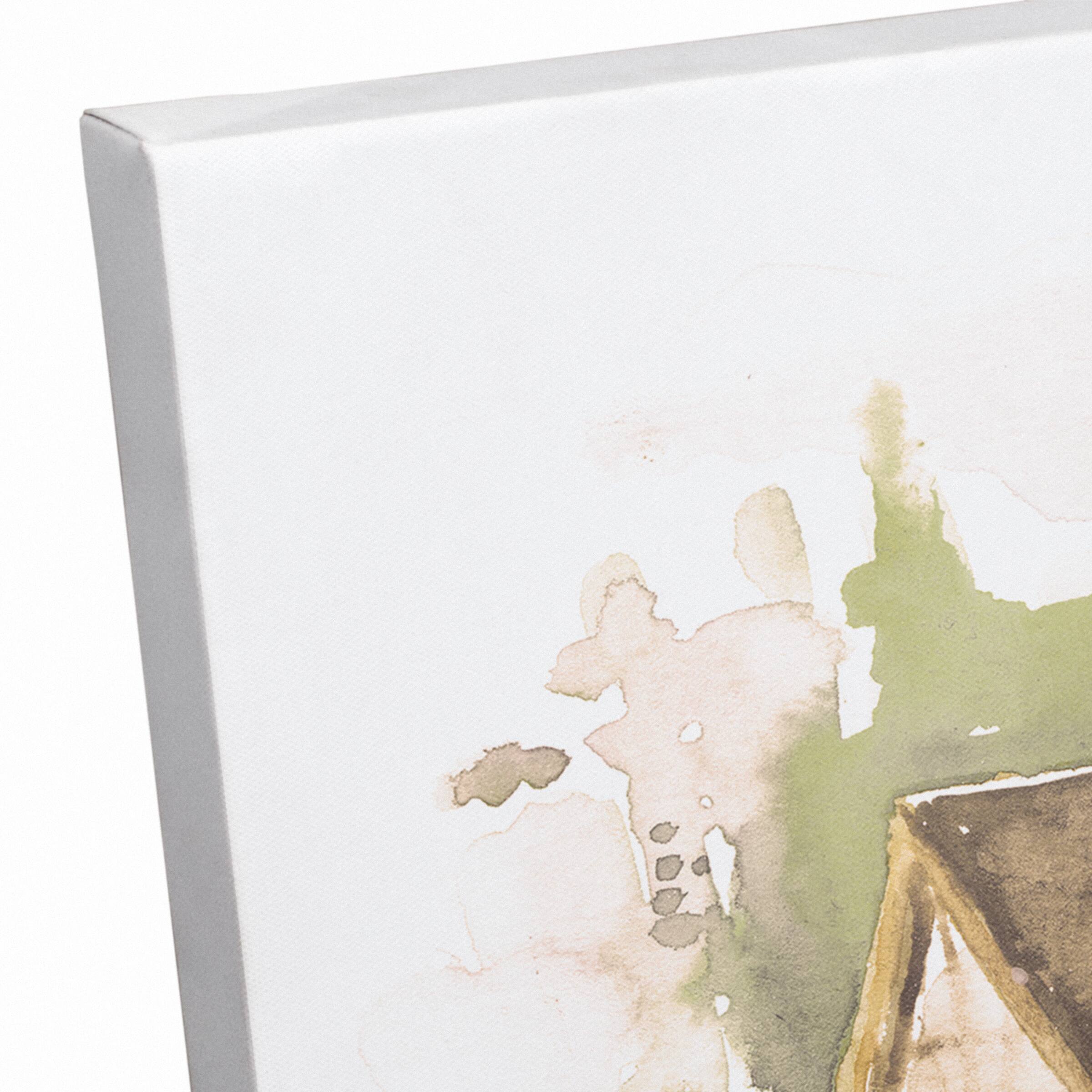 Watercolor Cottage Canvas Wall Art