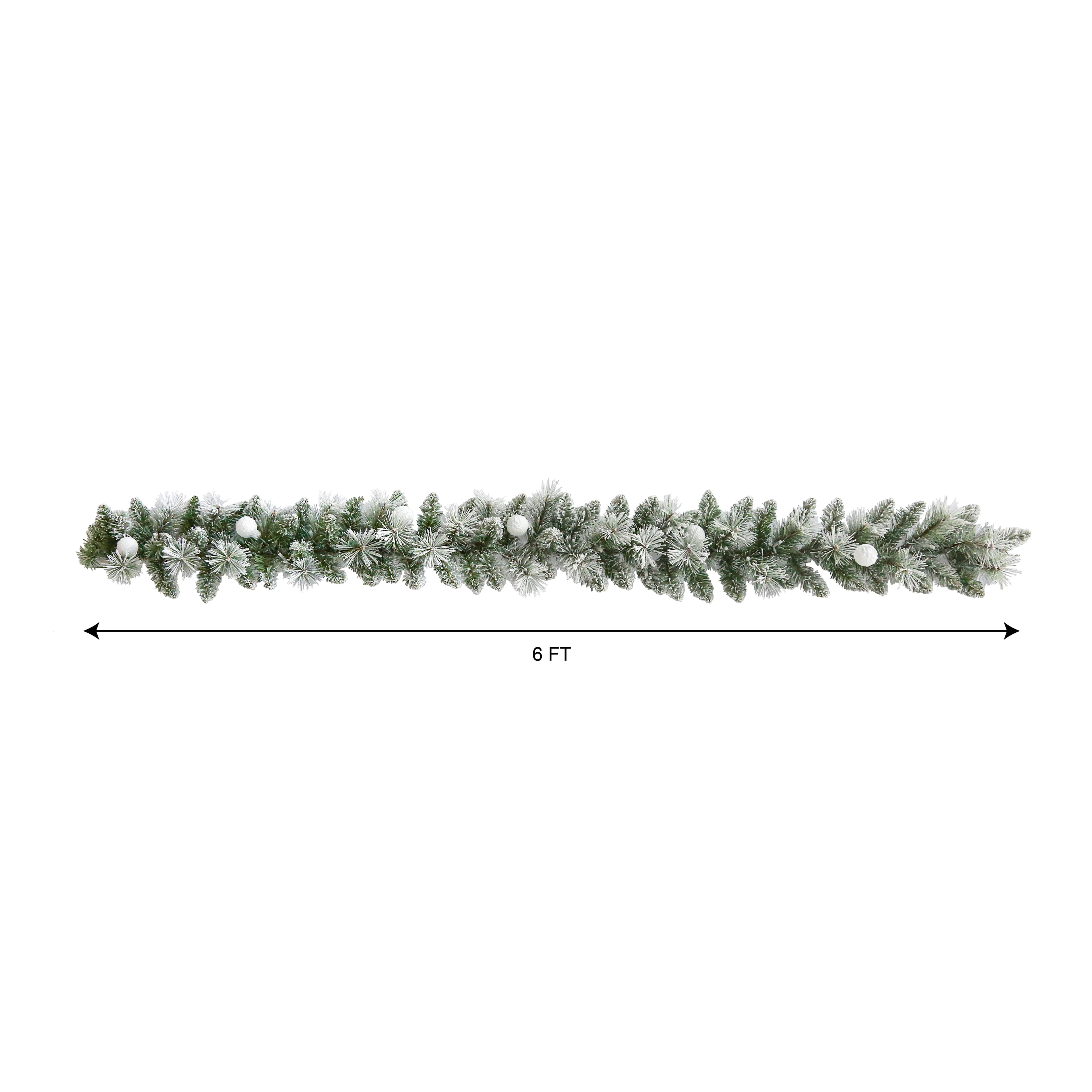 6ft. Pre-Lit Glacier Fir Garland by Ashland&#xAE;