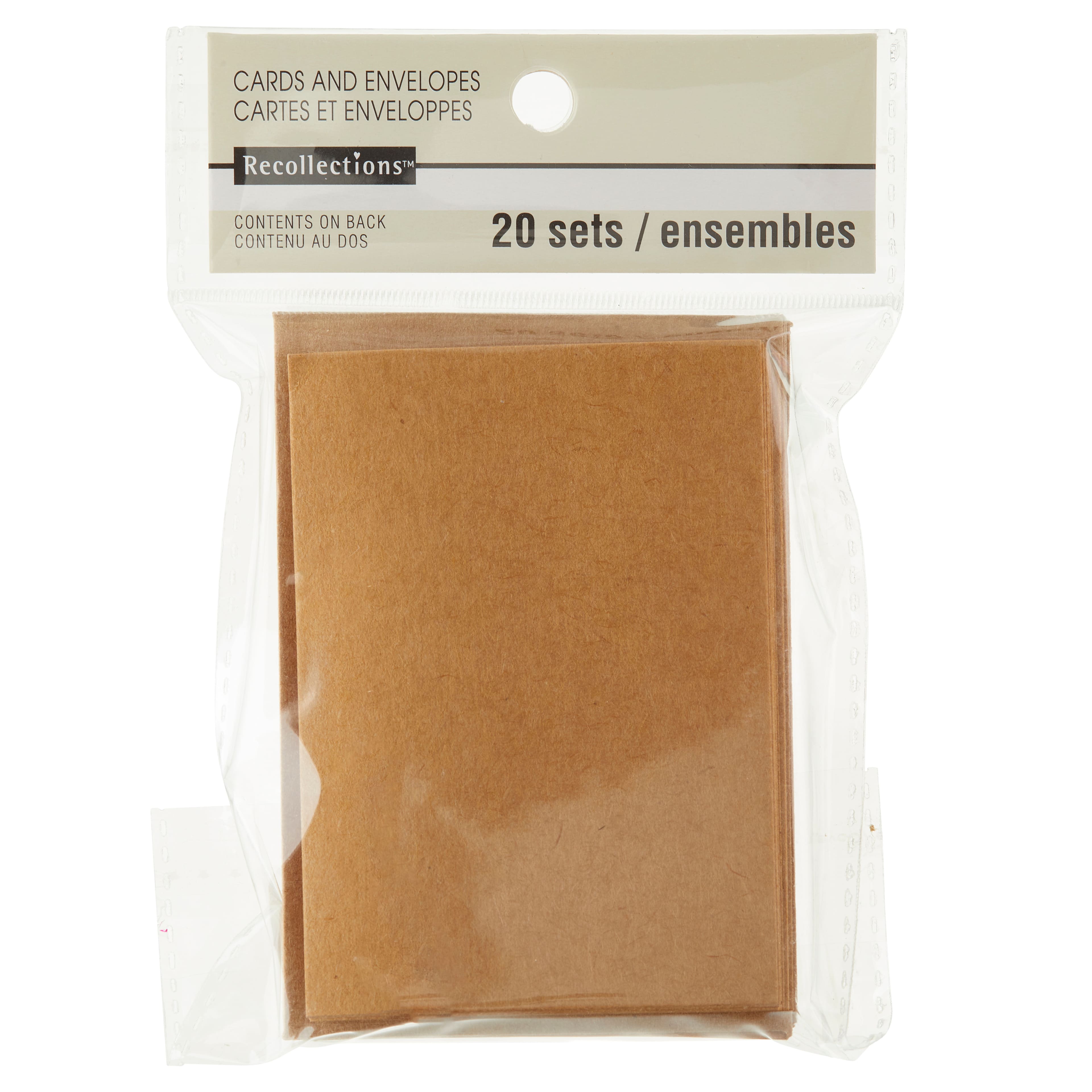 12 Packs: 20 ct. (240 total) Kraft Gift Card & Envelope Set by Recollections™, 2.5" x 3.5"