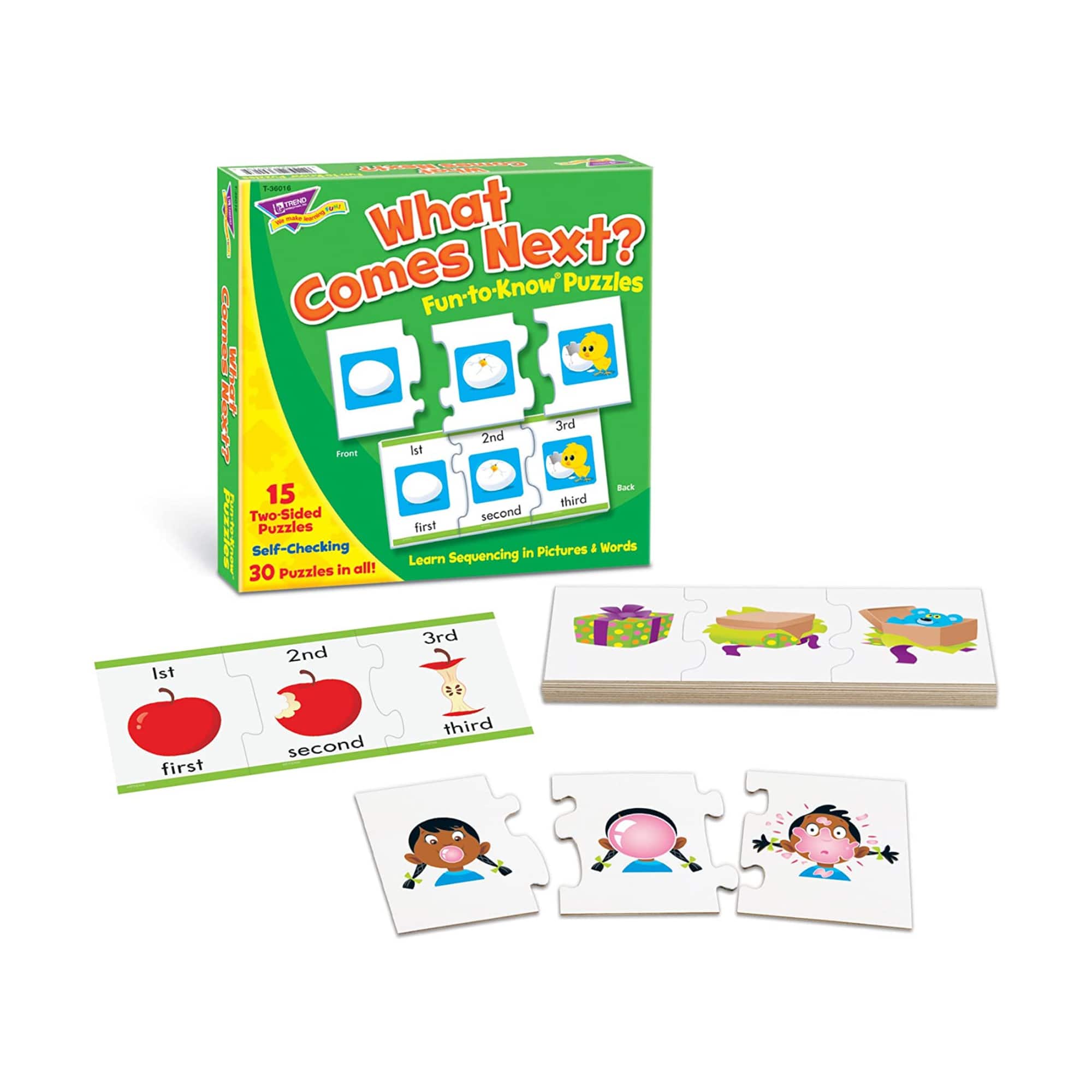 Trend Enterprises® What Comes Next? Fun-to-Know Puzzles