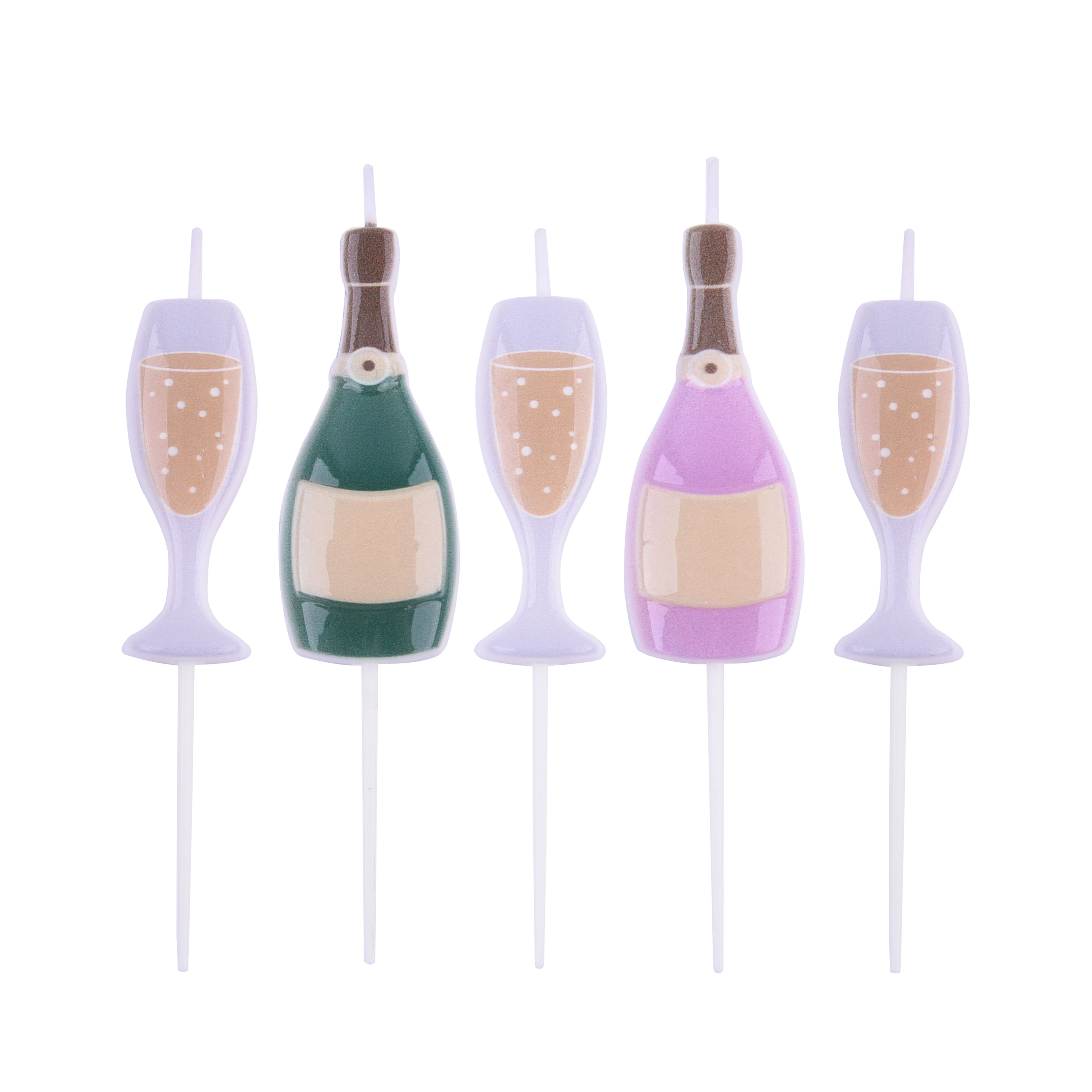 PME Party&#xAE; Champagne Birthday Candle Set