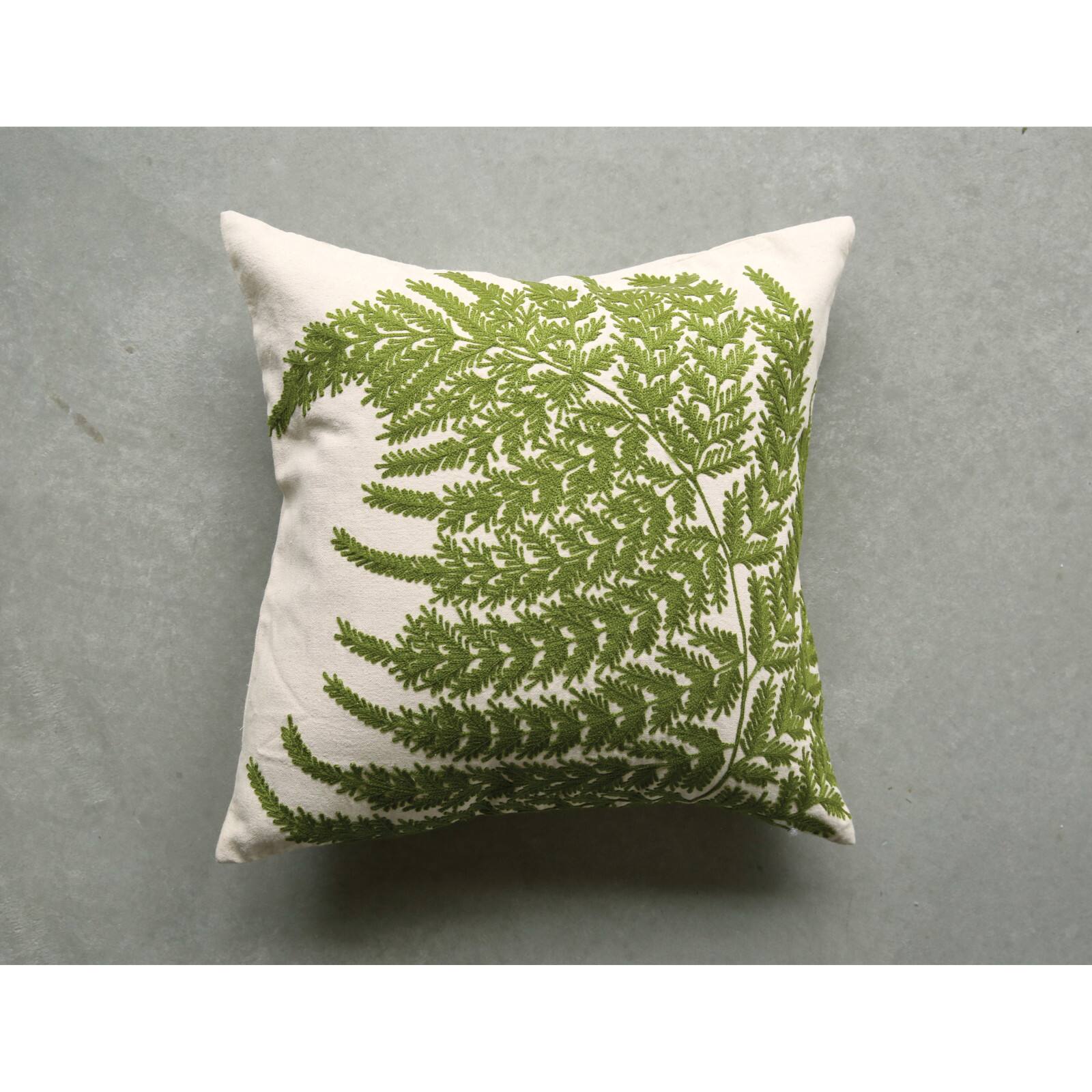 fern green throw pillows