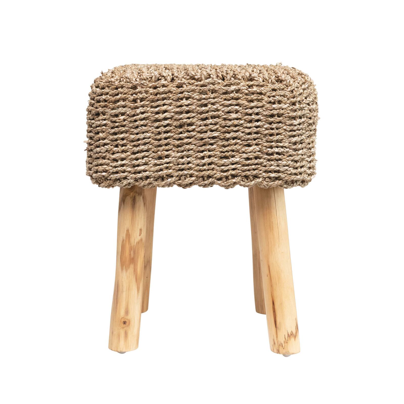 seagrass vanity stool