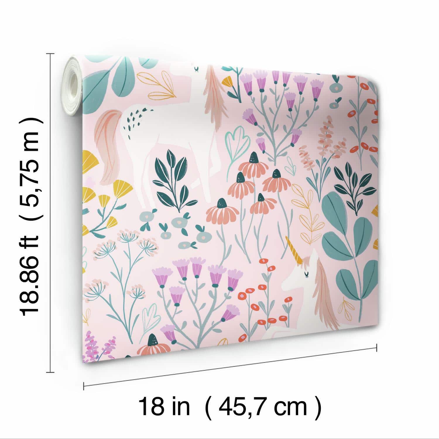 RoomMates Unicorn Paradise Peel & Stick Wallpaper