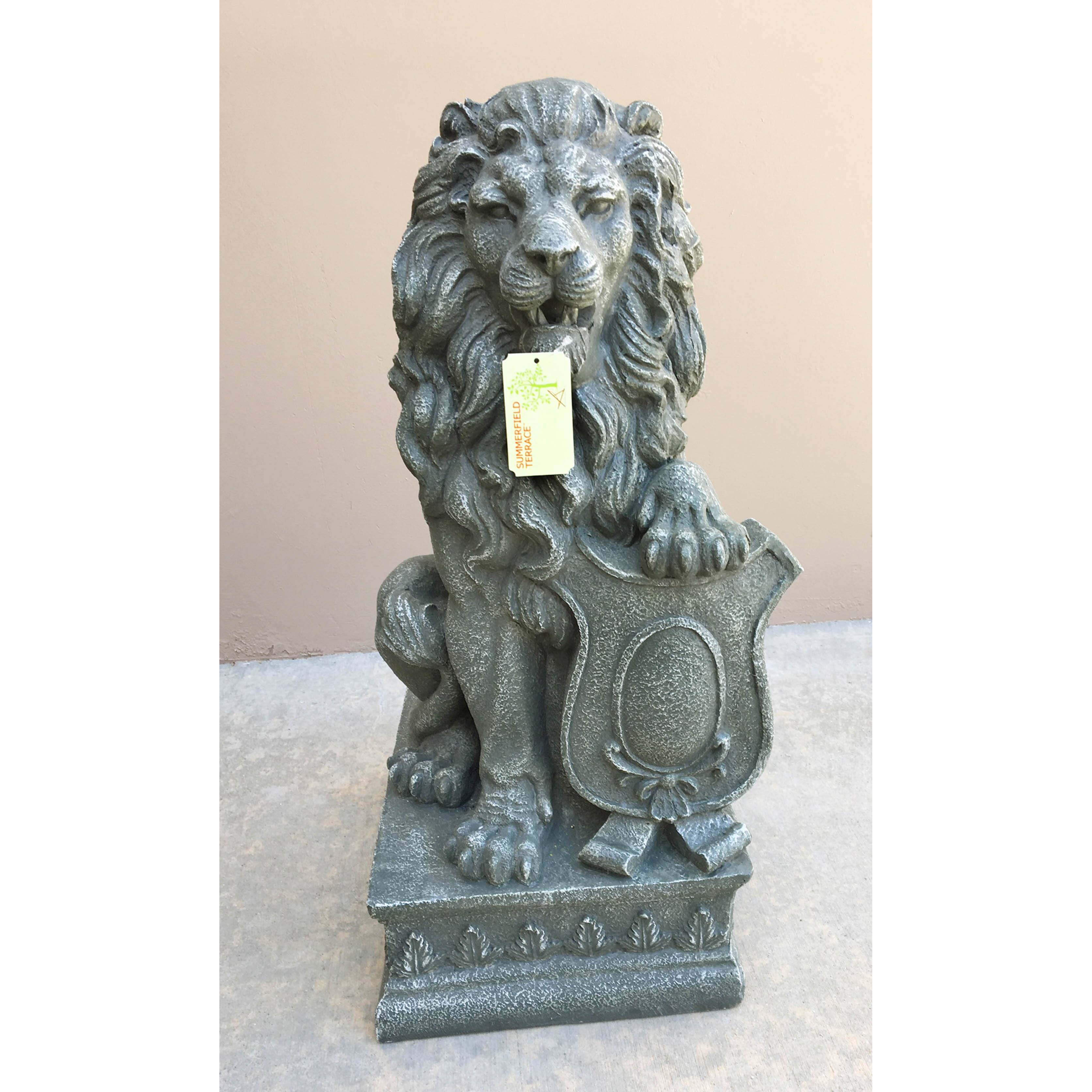 25&#x22; Lion Guardian Statue