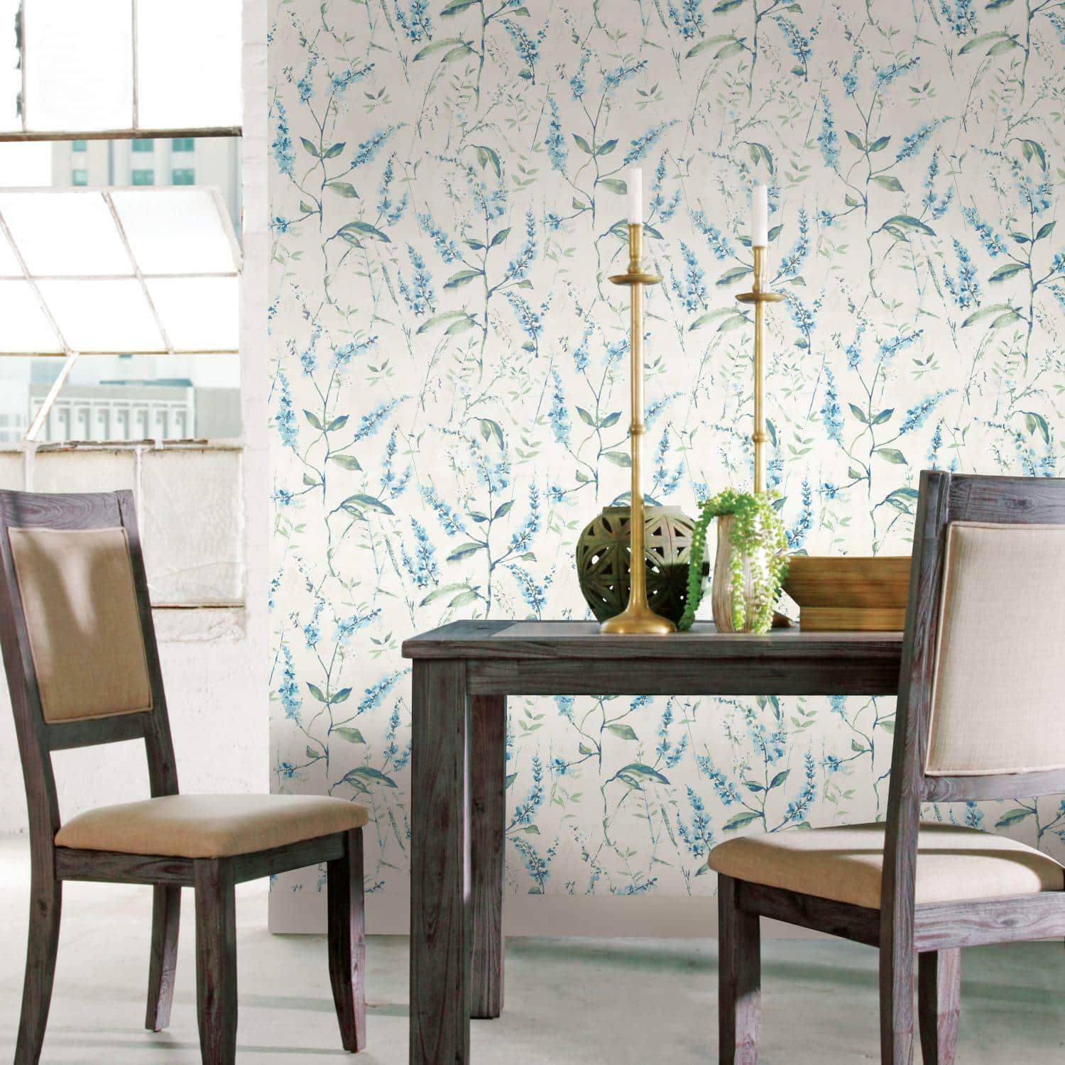 RoomMates Floral Sprig Peel & Stick Wallpaper