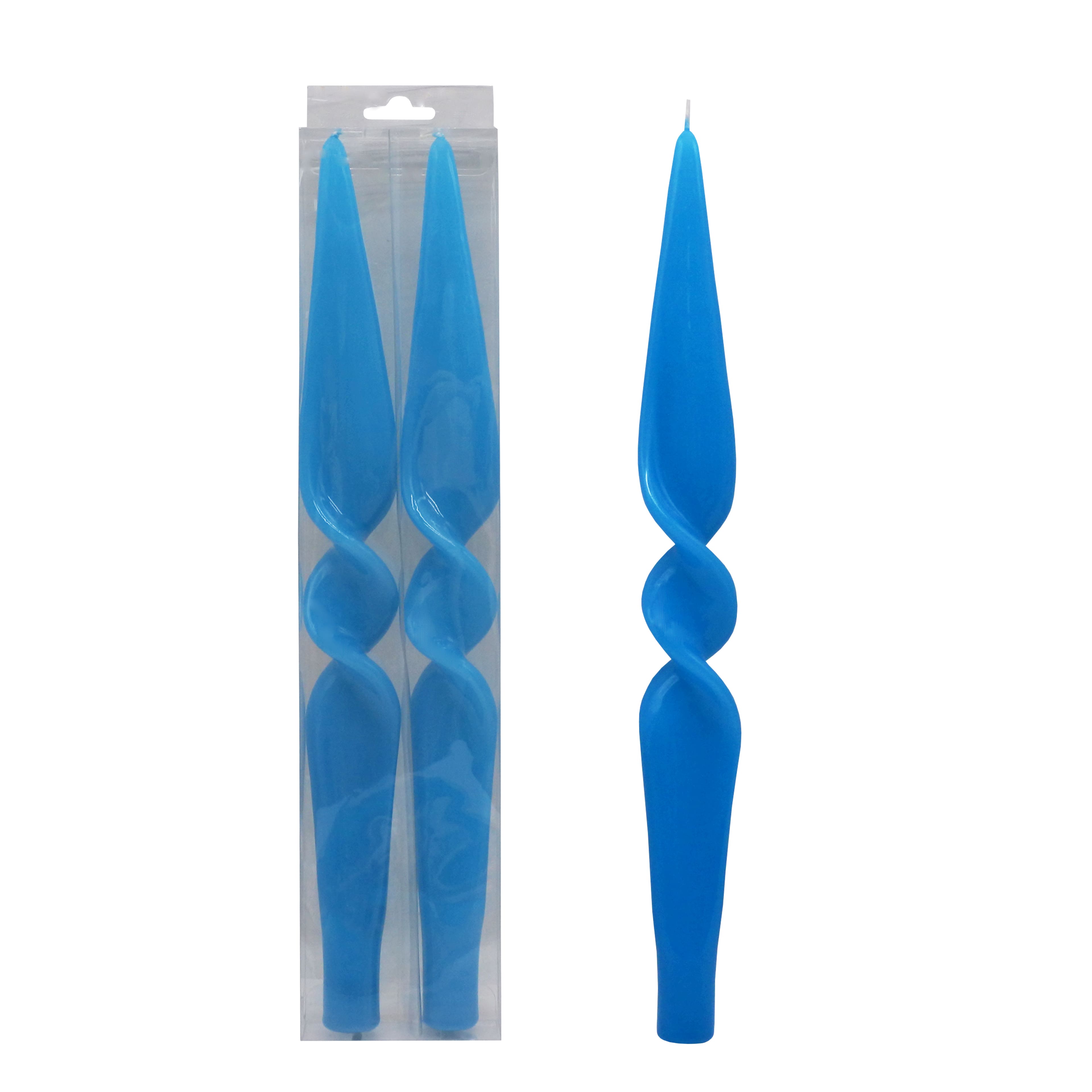 12&#x22; Blue Twist Neon Taper Candles by Ashland&#xAE;, 2ct.
