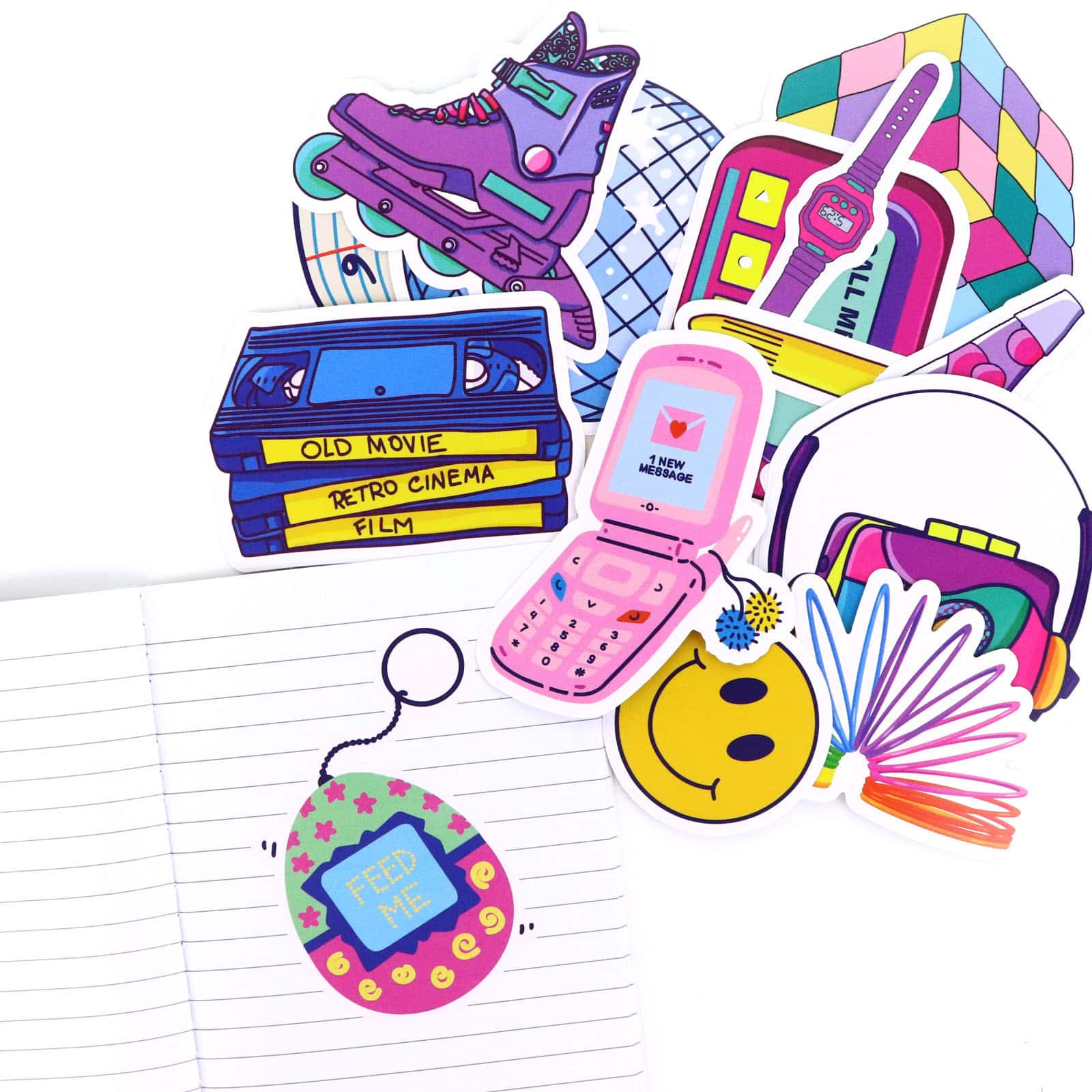 Vinyl Diecut Retro Sticker Set by Recollections&#x2122;