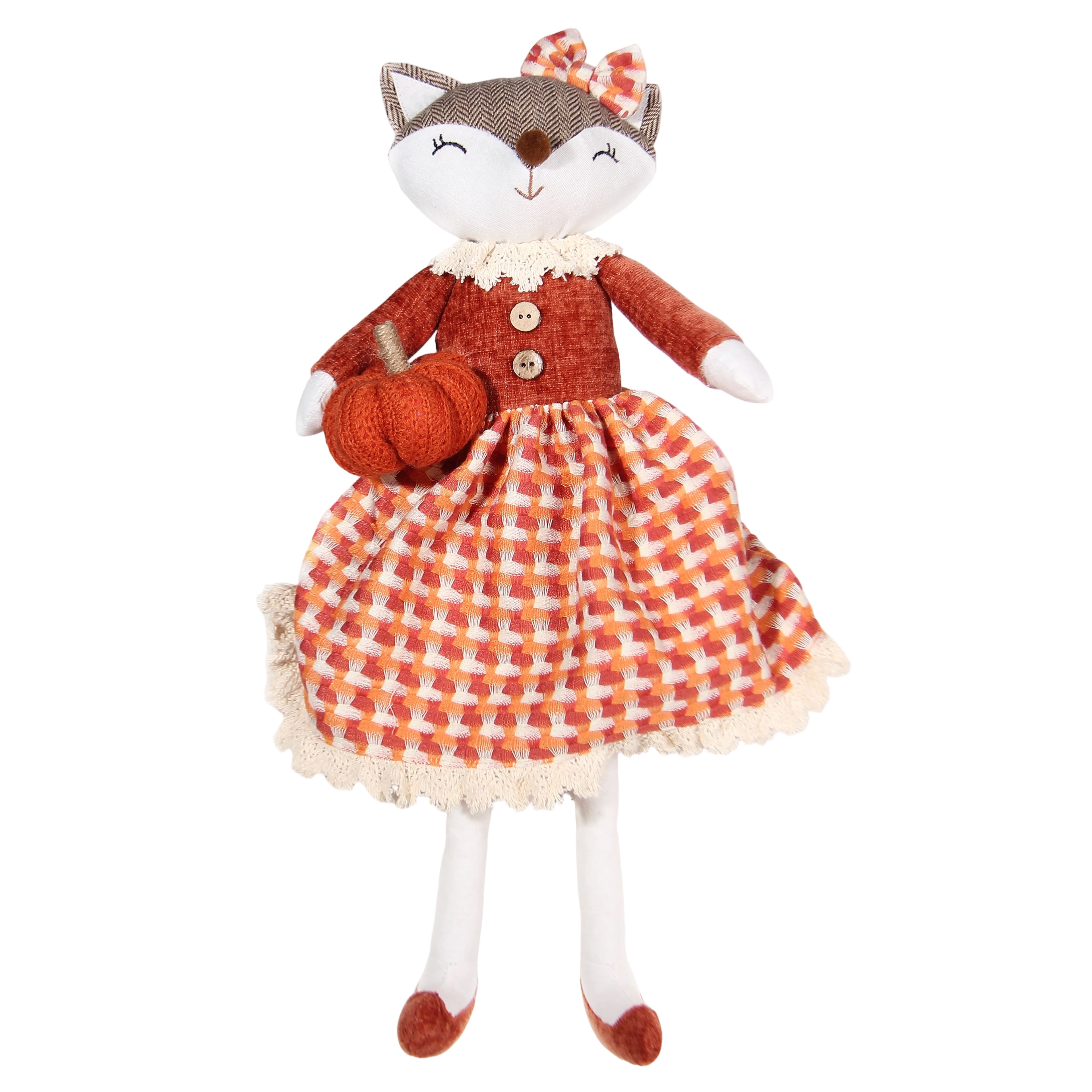 19.5" Fall Girl Fox Tabletop Décor by Ashland®