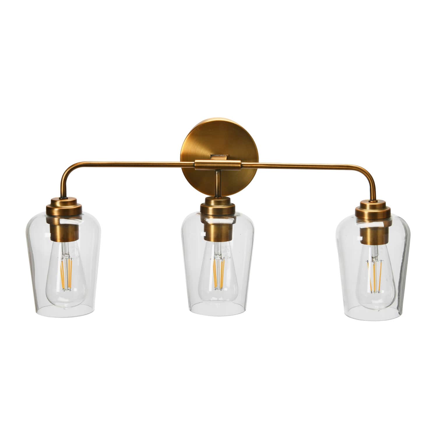 Hello Honey® Robert Stevenson Lighting Holden Metal & Glass 3-Light Vanity
