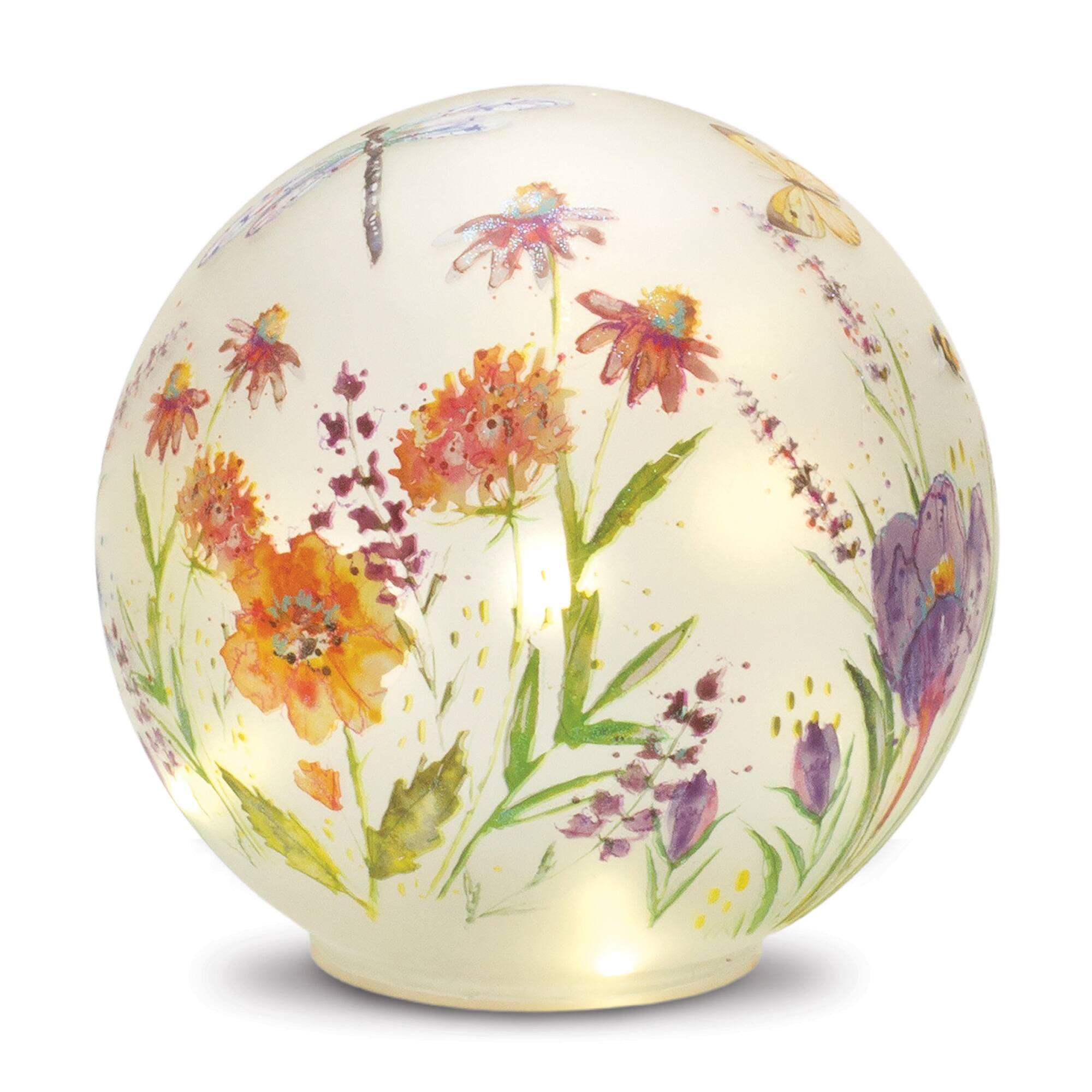 LED Floral Dragonfly Orb Set