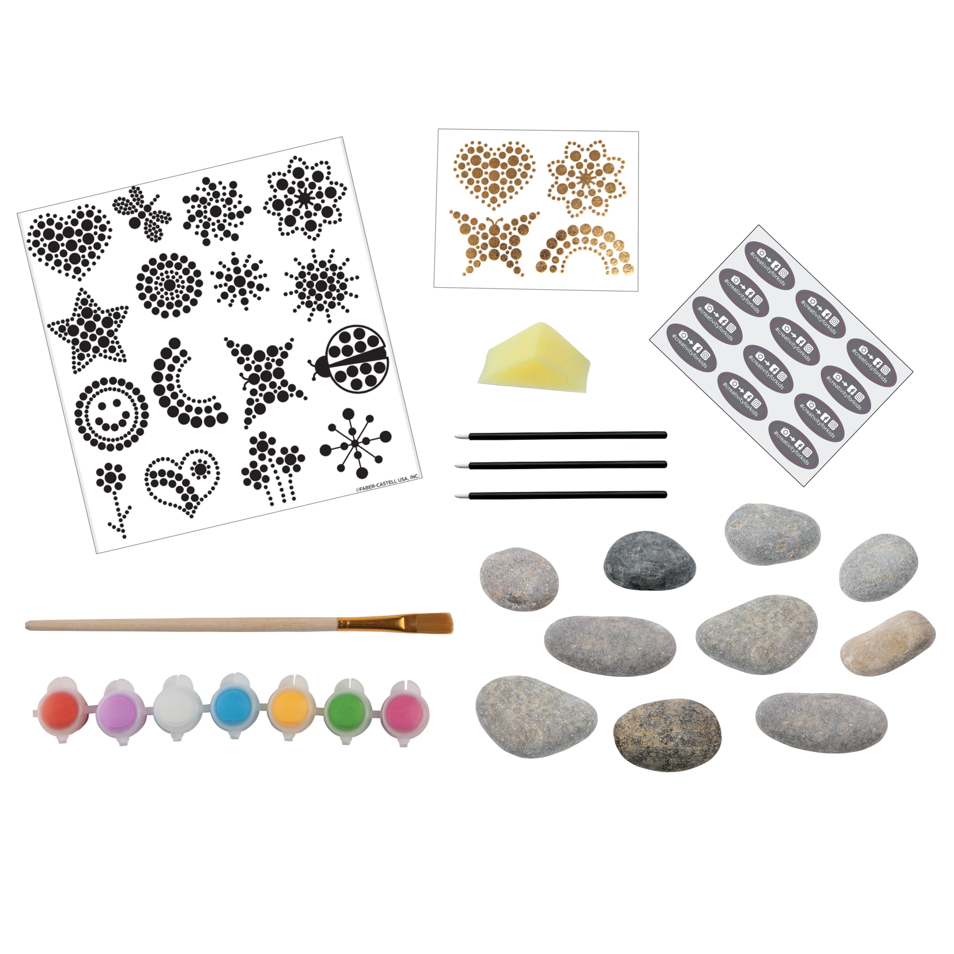 Creativity for Kids&#xAE; Mandala Dot-a-Rock Painting Kit