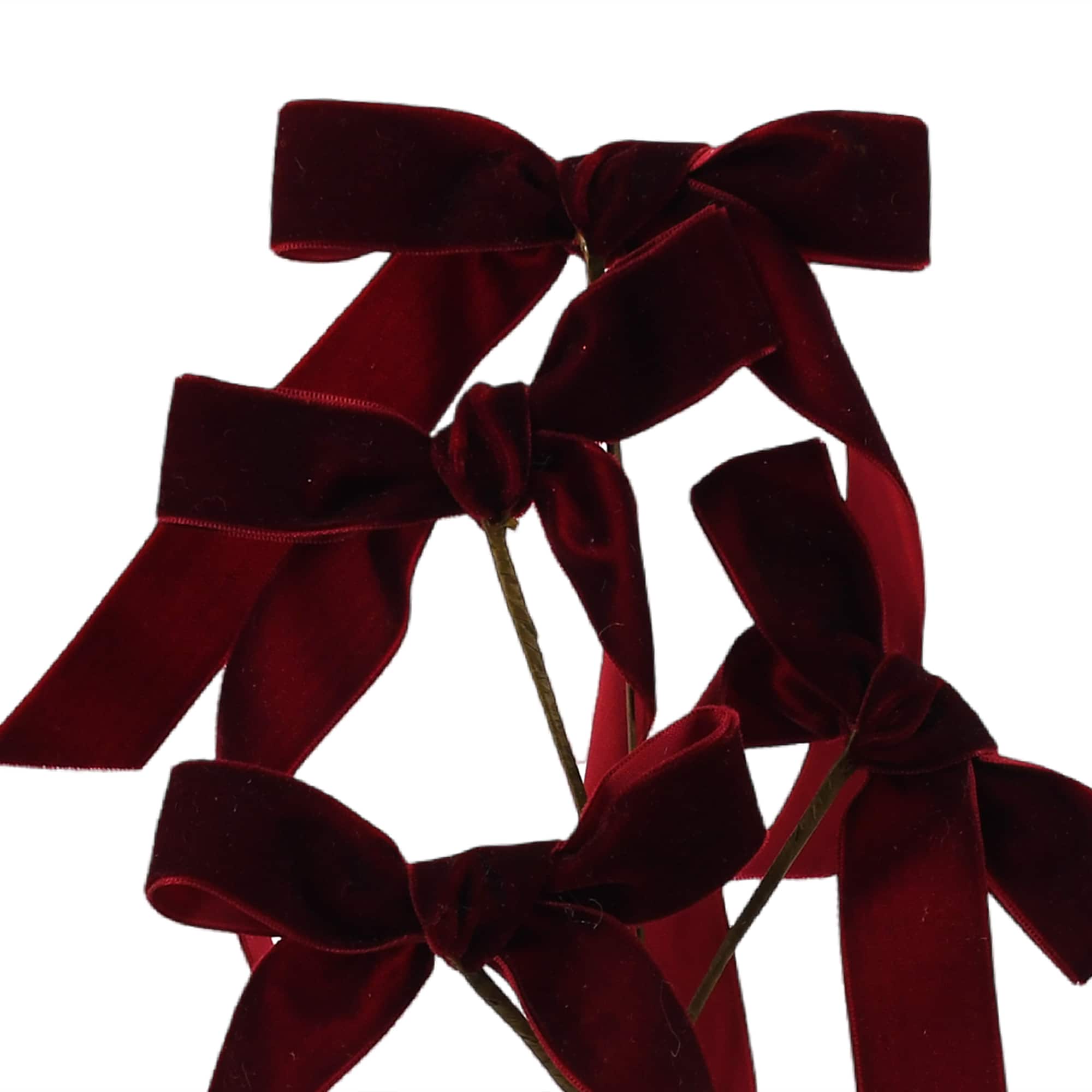 15.5&#x22; Burgundy Bow Pick by Ashland&#xAE;