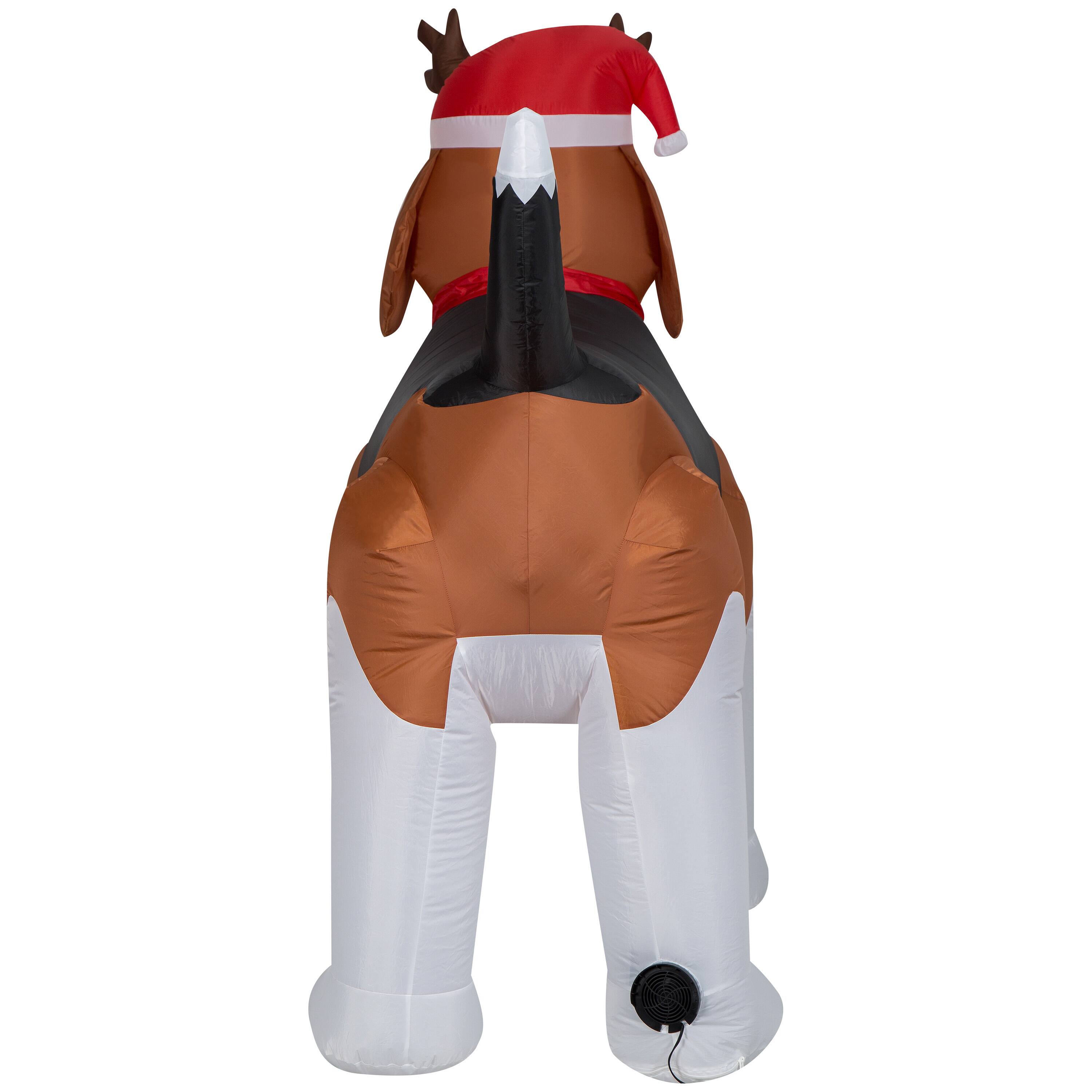 5.5ft. Airblown® Inflatable Christmas Beagle Michaels