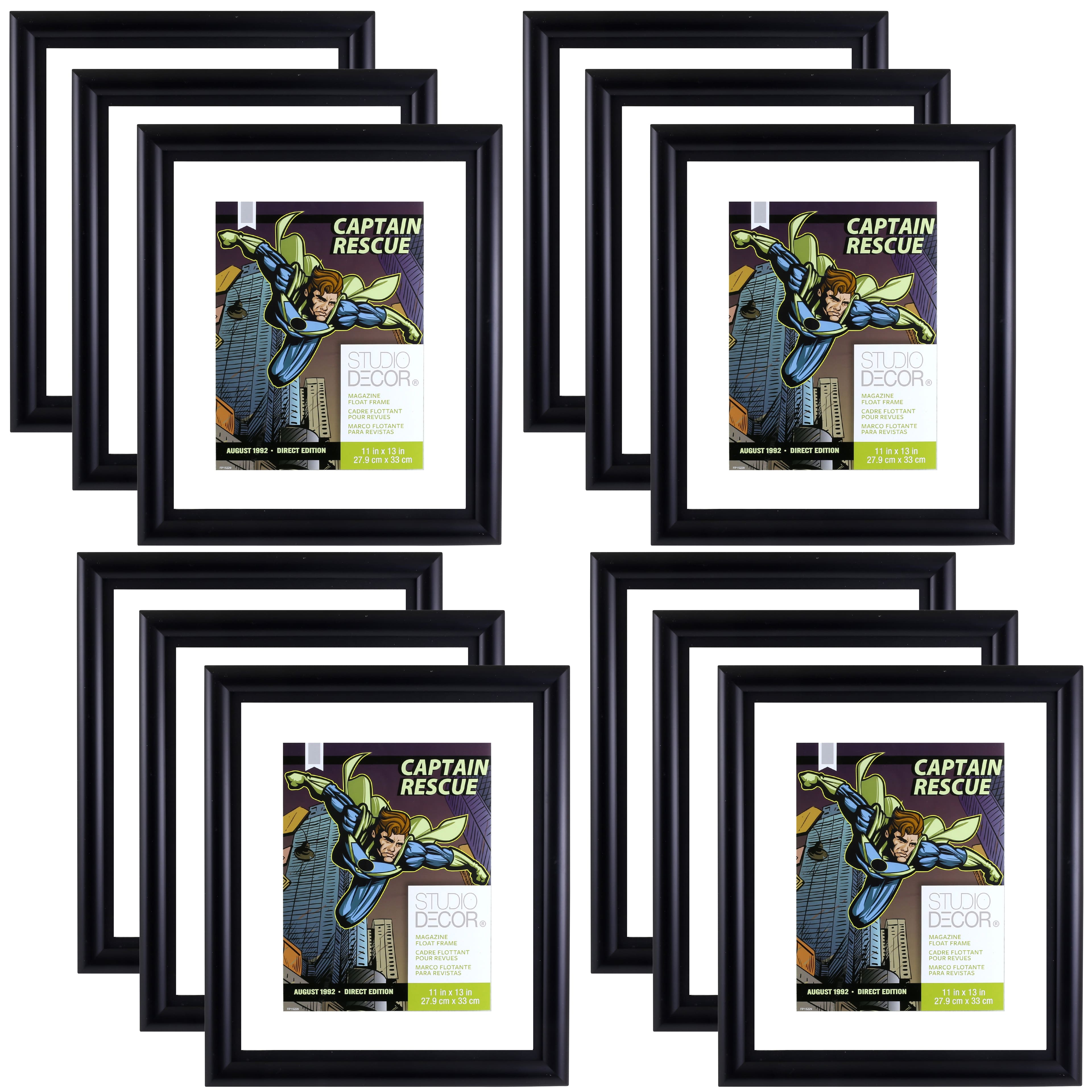 12 Pack: 11&#x22; x 13&#x22; Black Comic Book Float Frame by Studio D&#xE9;cor&#xAE;