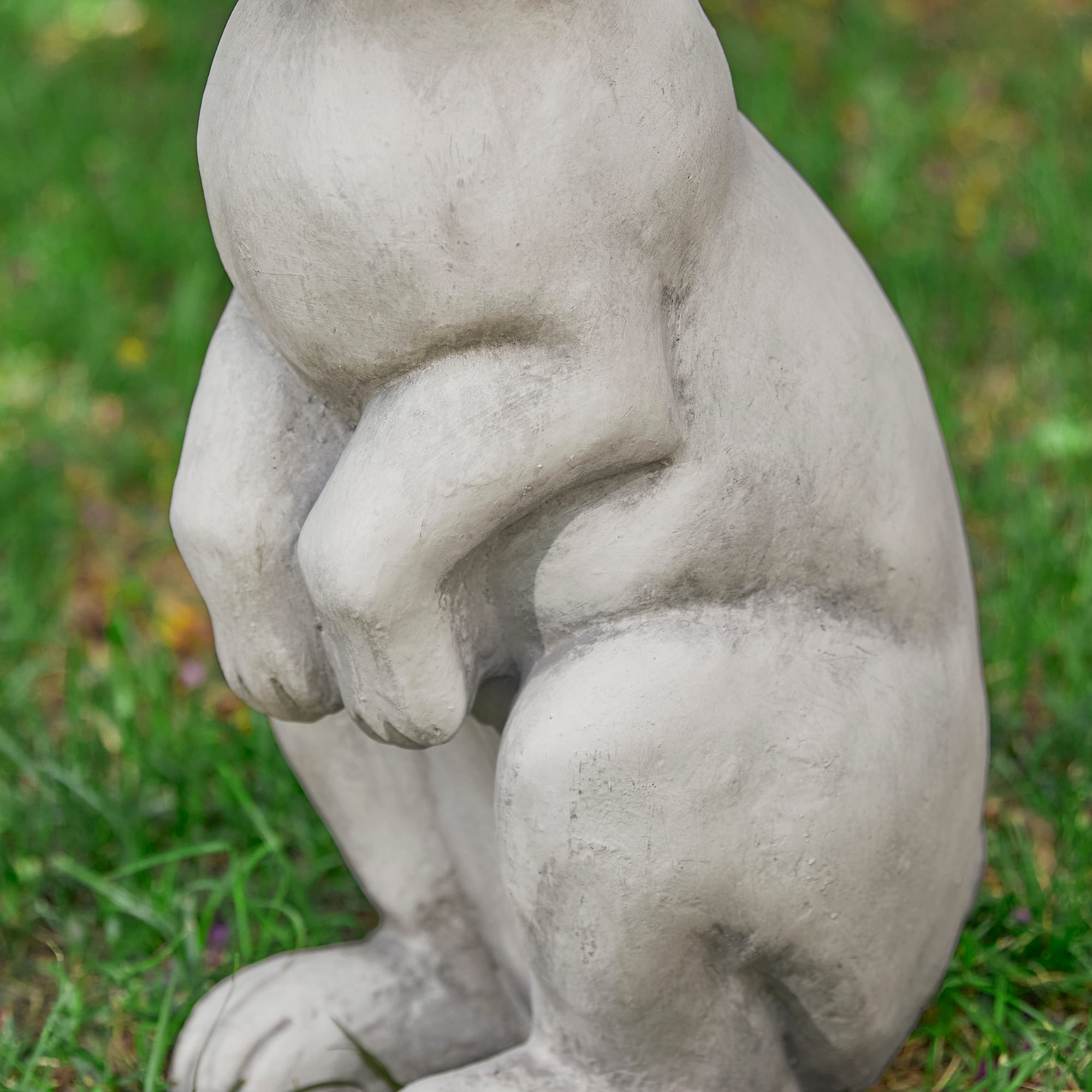 Glitzhome&#xAE; 22.75&#x22; MGO White Standing Rabbit Statue