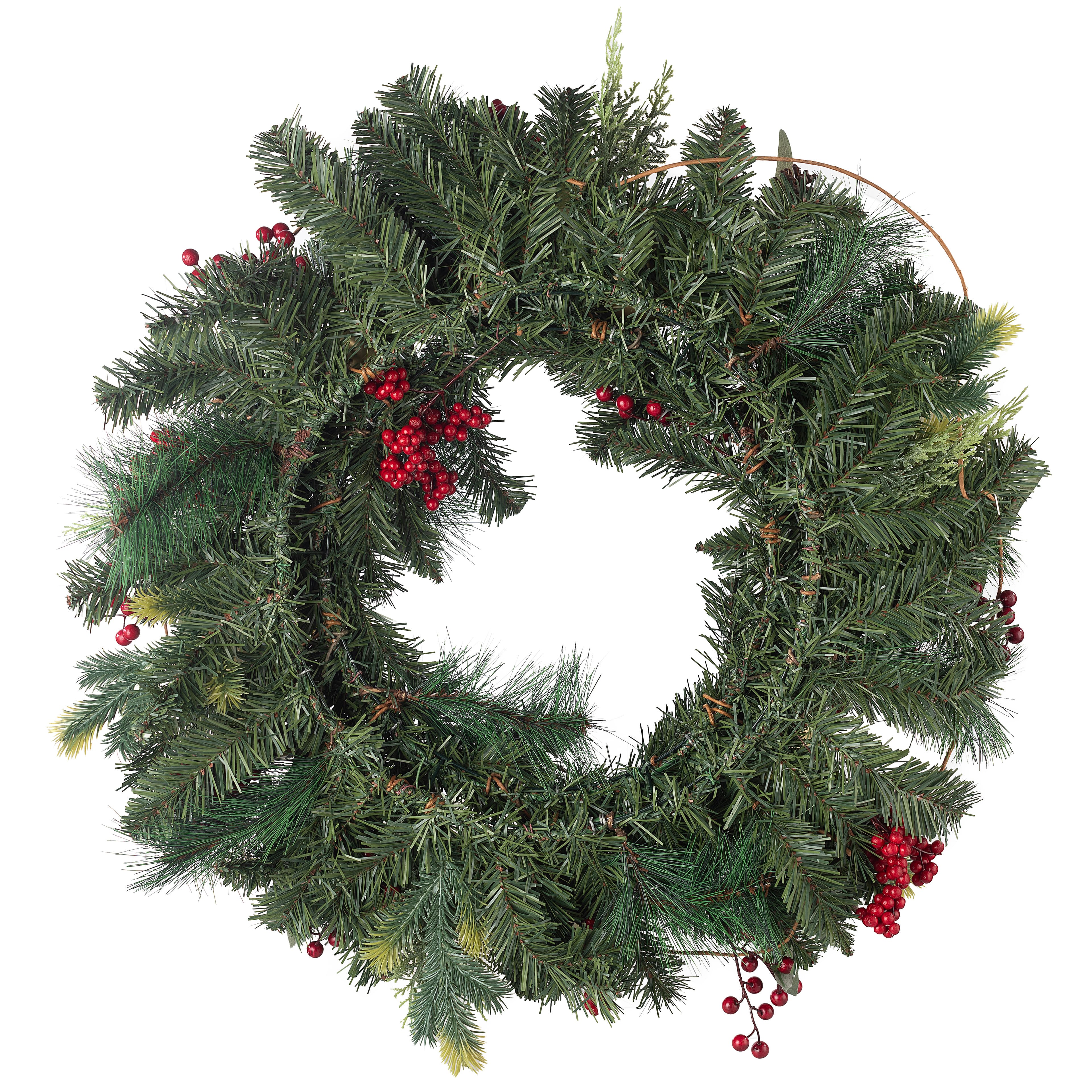 26&#x22; Holiday Bell &#x26; Red Berry Wreath by Ashland&#xAE;